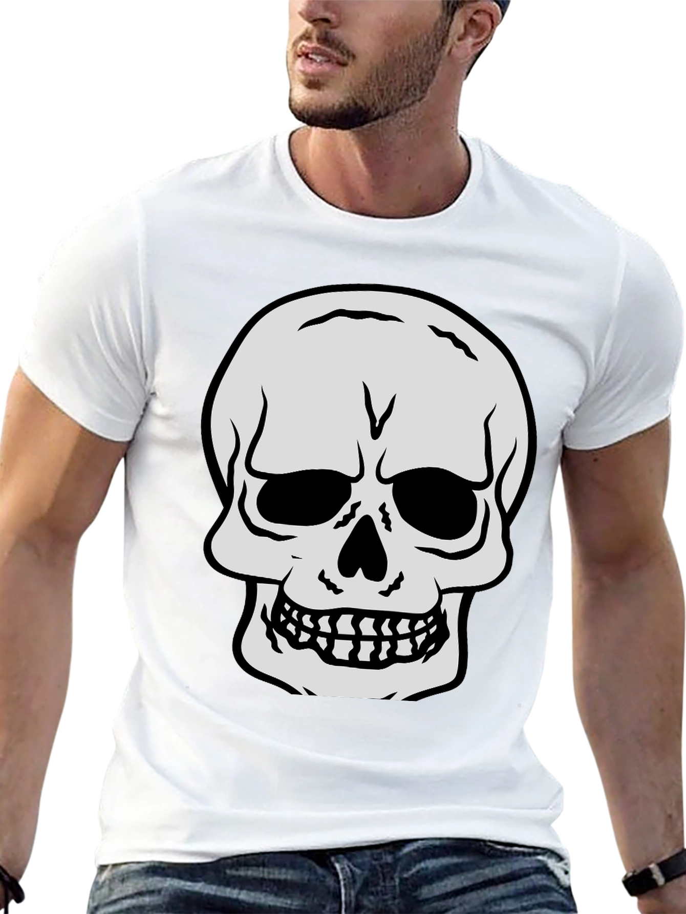 Skull Graphic Black T-Shirt