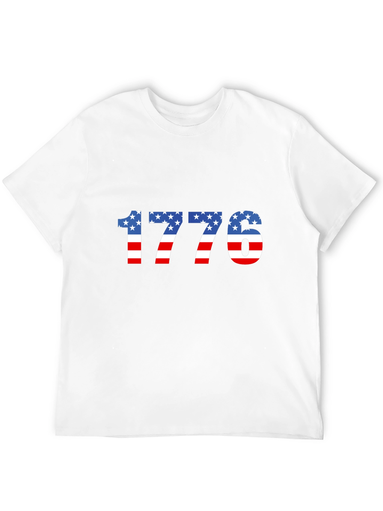 1776 USA Flag Graphic Tee - Patriotic Pride