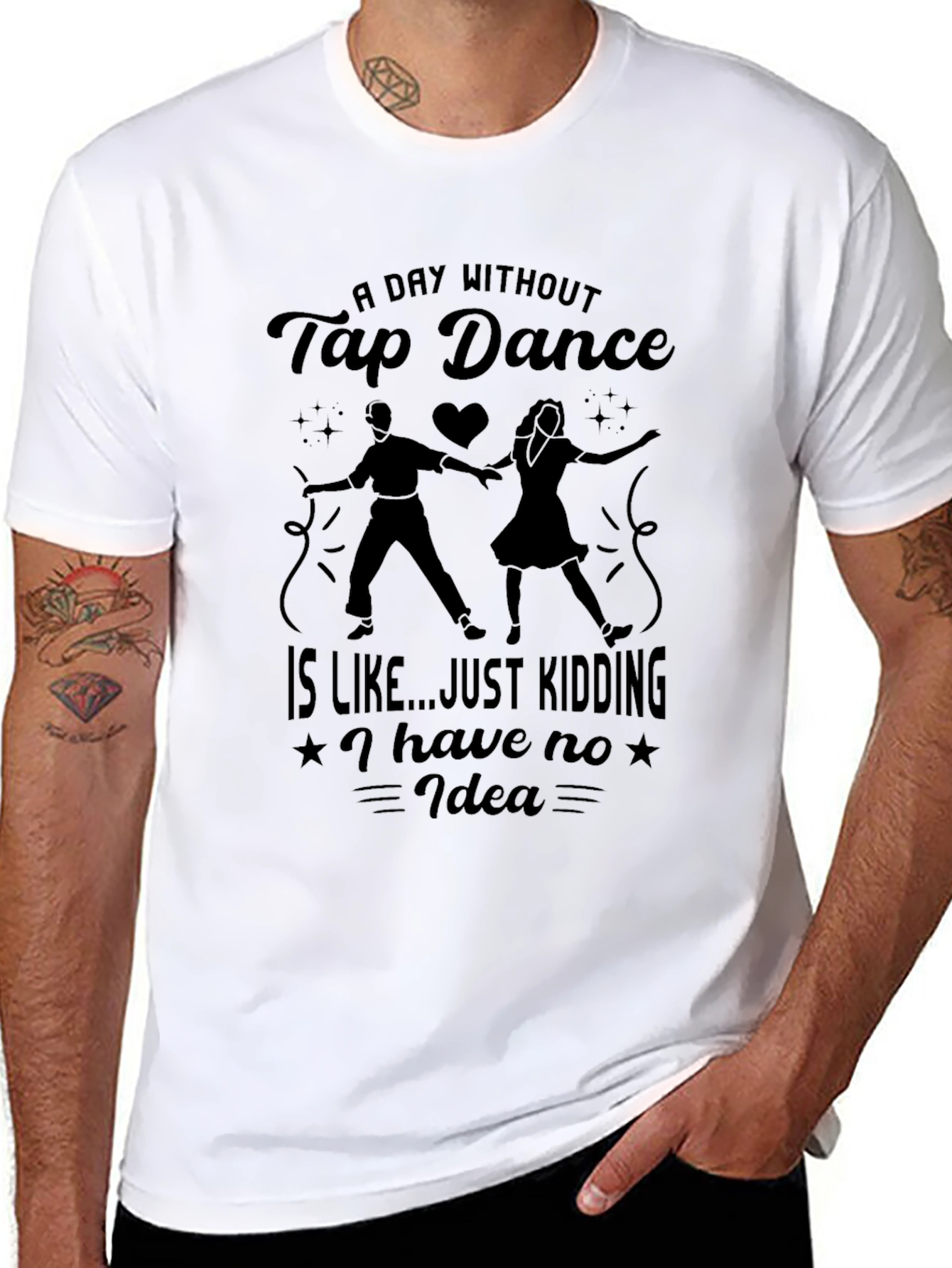 Tap Dance Graphic T-Shirt - Black