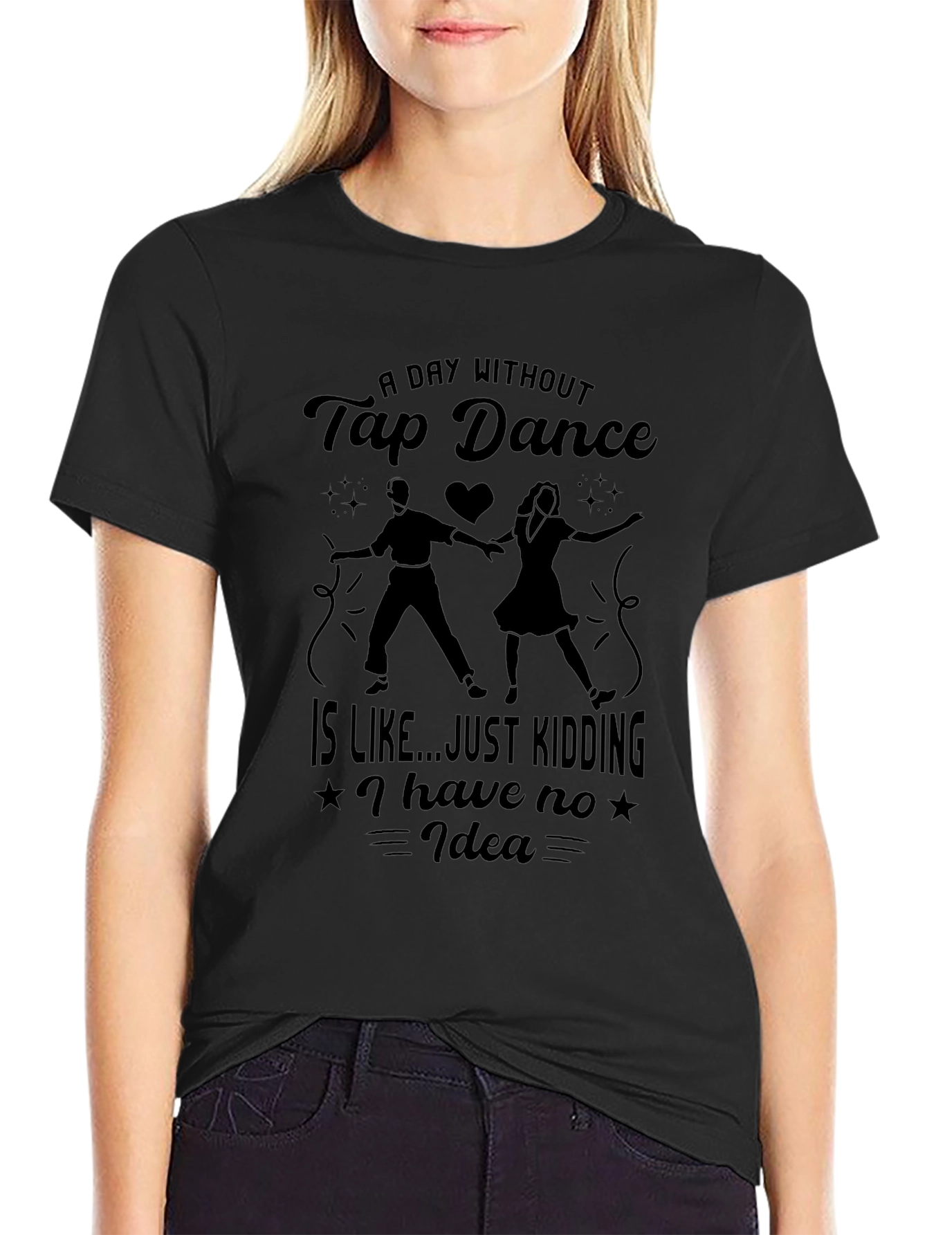 Tap Dance Graphic T-Shirt - Black