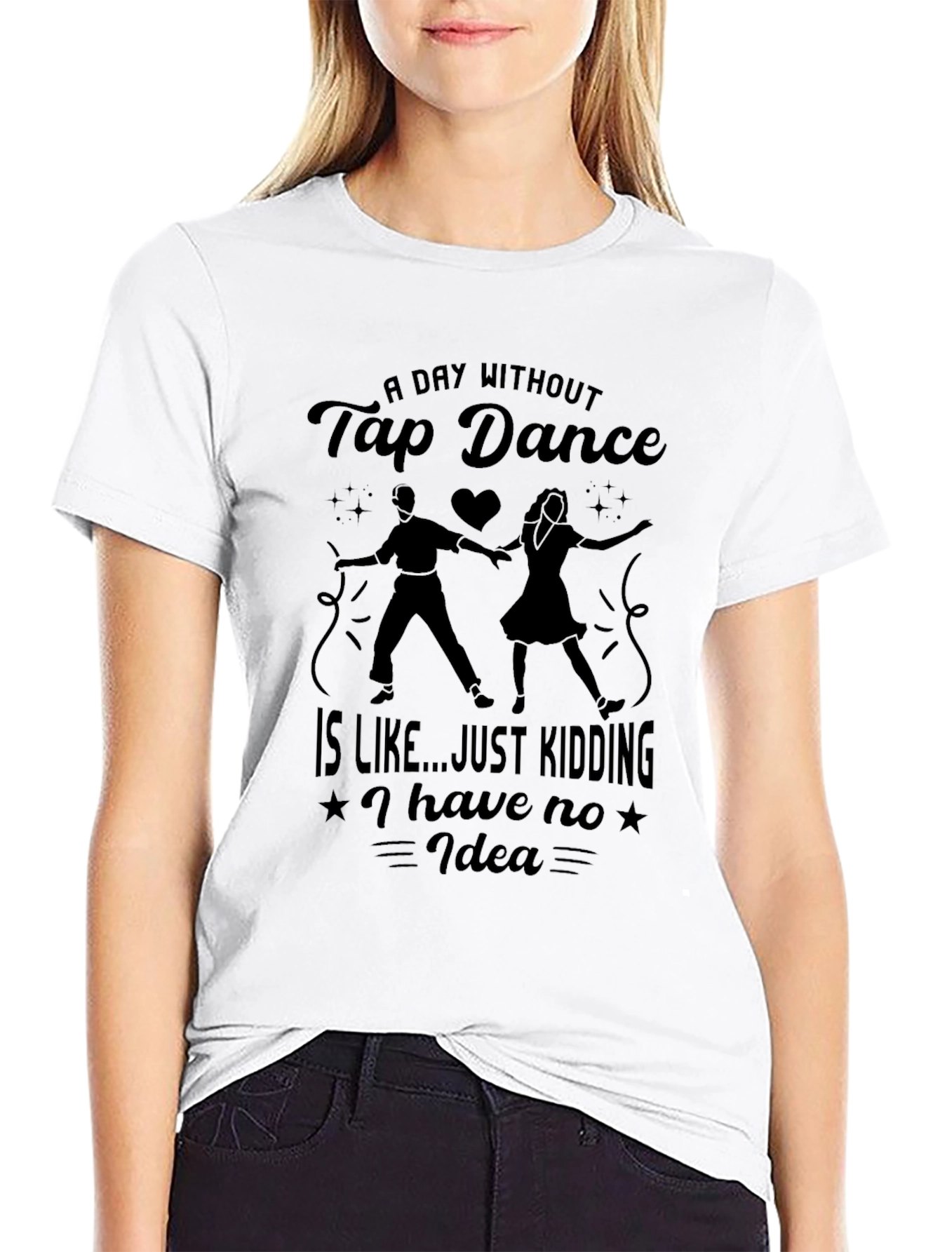 Tap Dance Graphic T-Shirt - Black