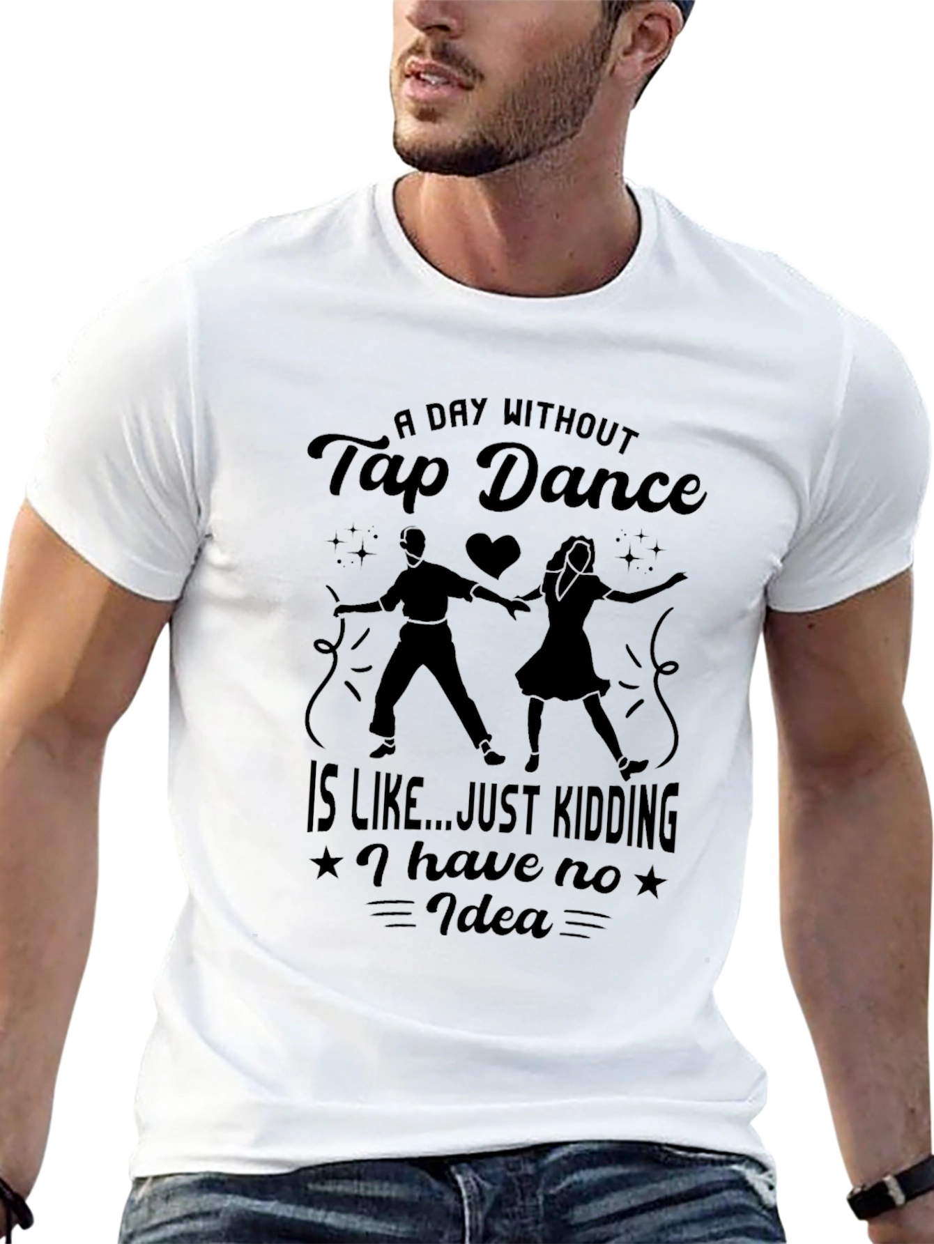 Tap Dance Graphic T-Shirt - Black