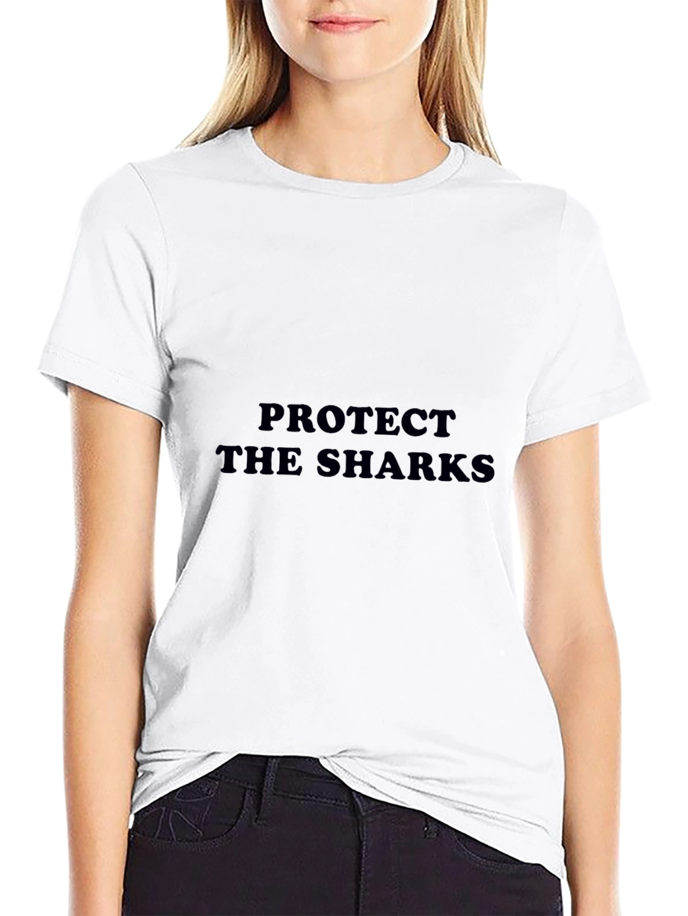 Protect the Sharks Black T-Shirt