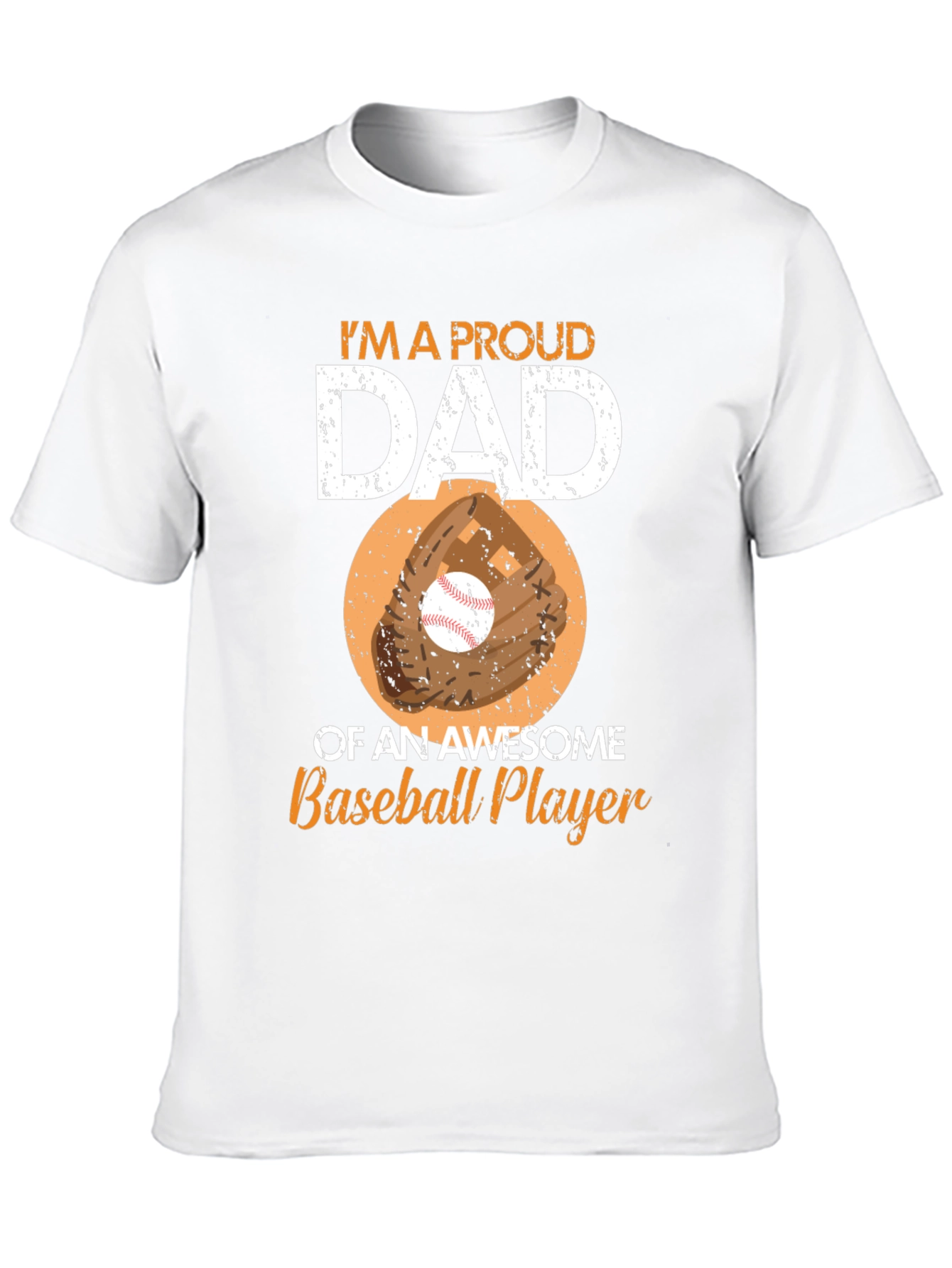 Proud Dad Baseball Player T-Shirt
