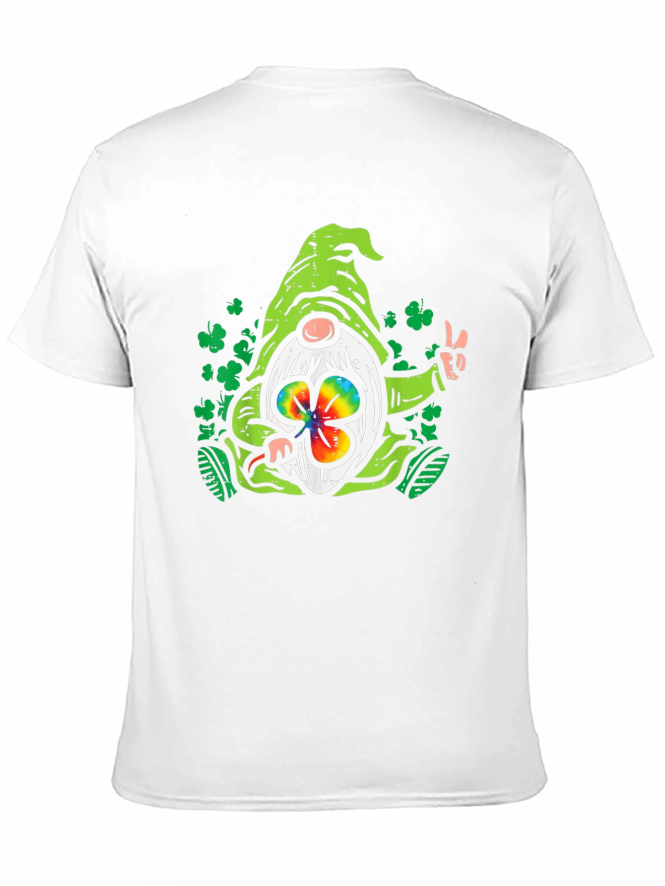 St. Patricks Day Gnome Black T-Shirt