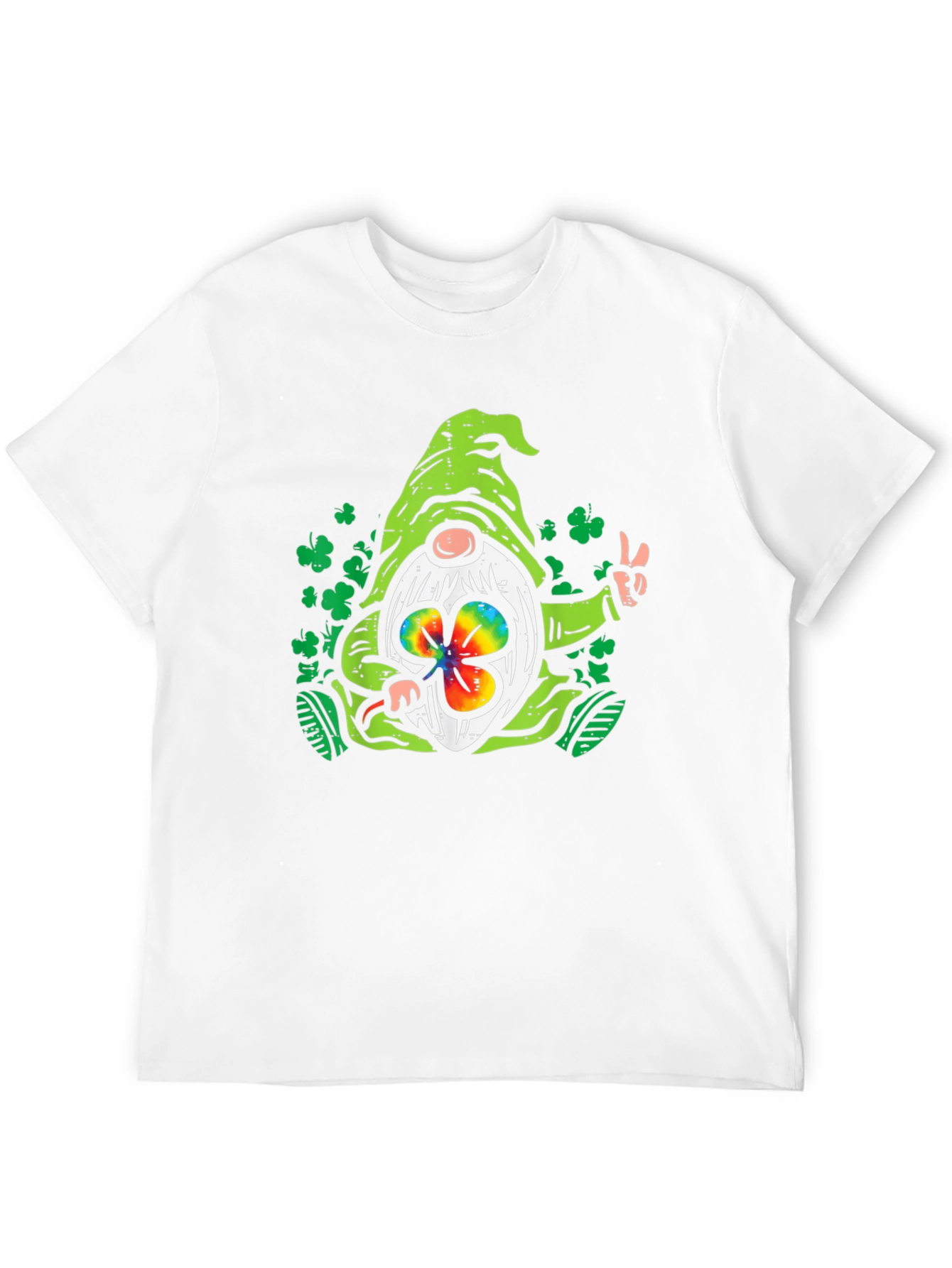 St. Patricks Day Gnome Black T-Shirt