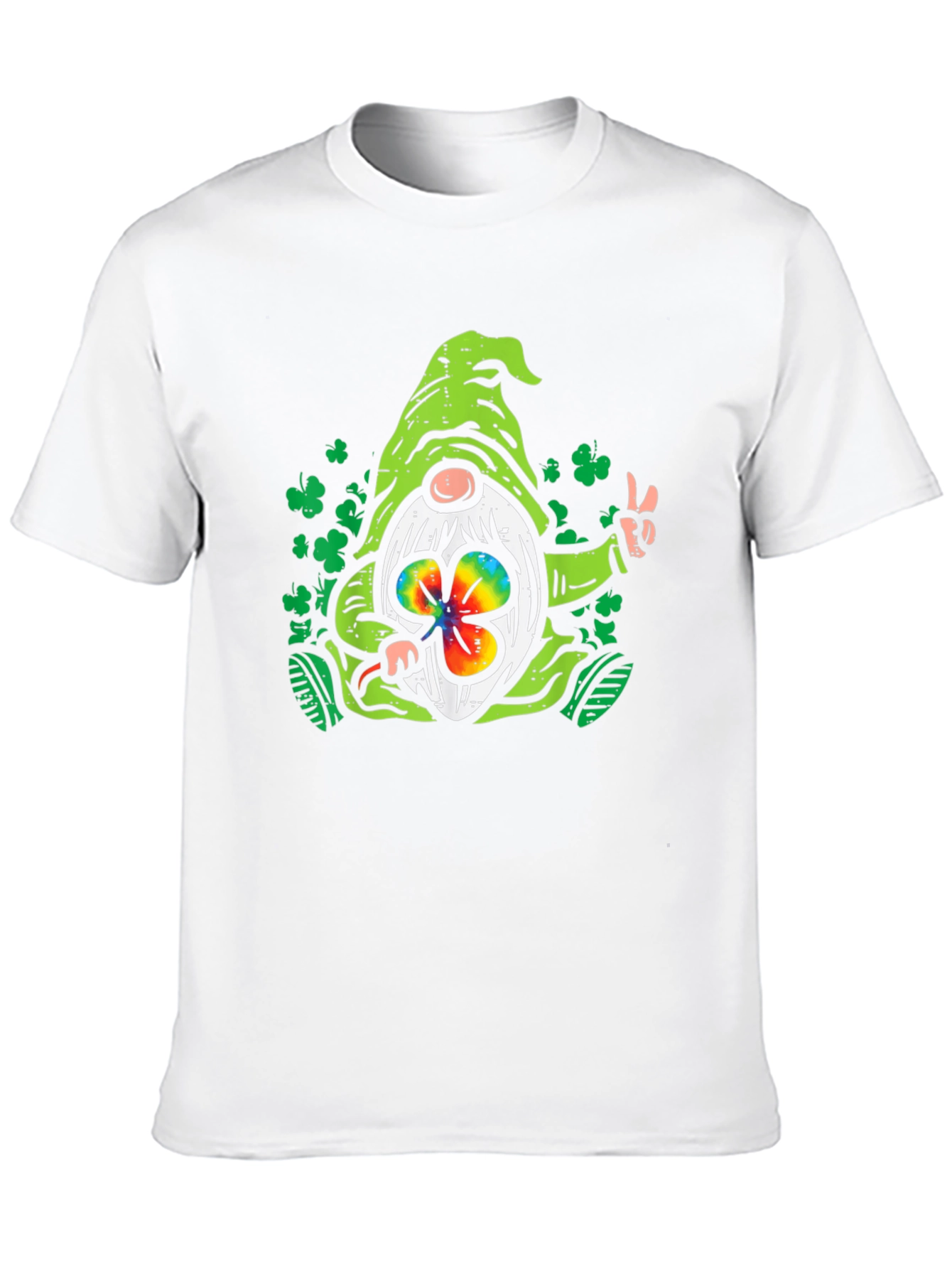 St. Patricks Day Gnome Black T-Shirt