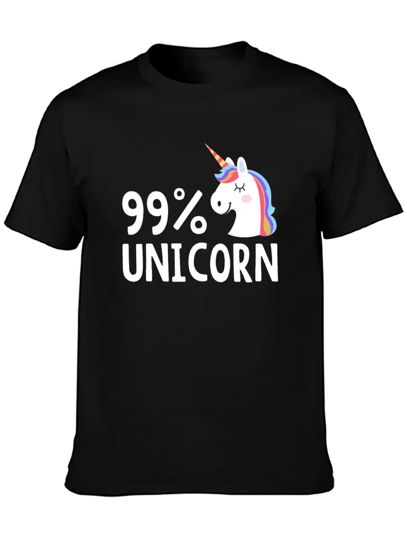 99% Unicorn Unisex Casual T-Shirt ��� Clean Design For Daily Comfort