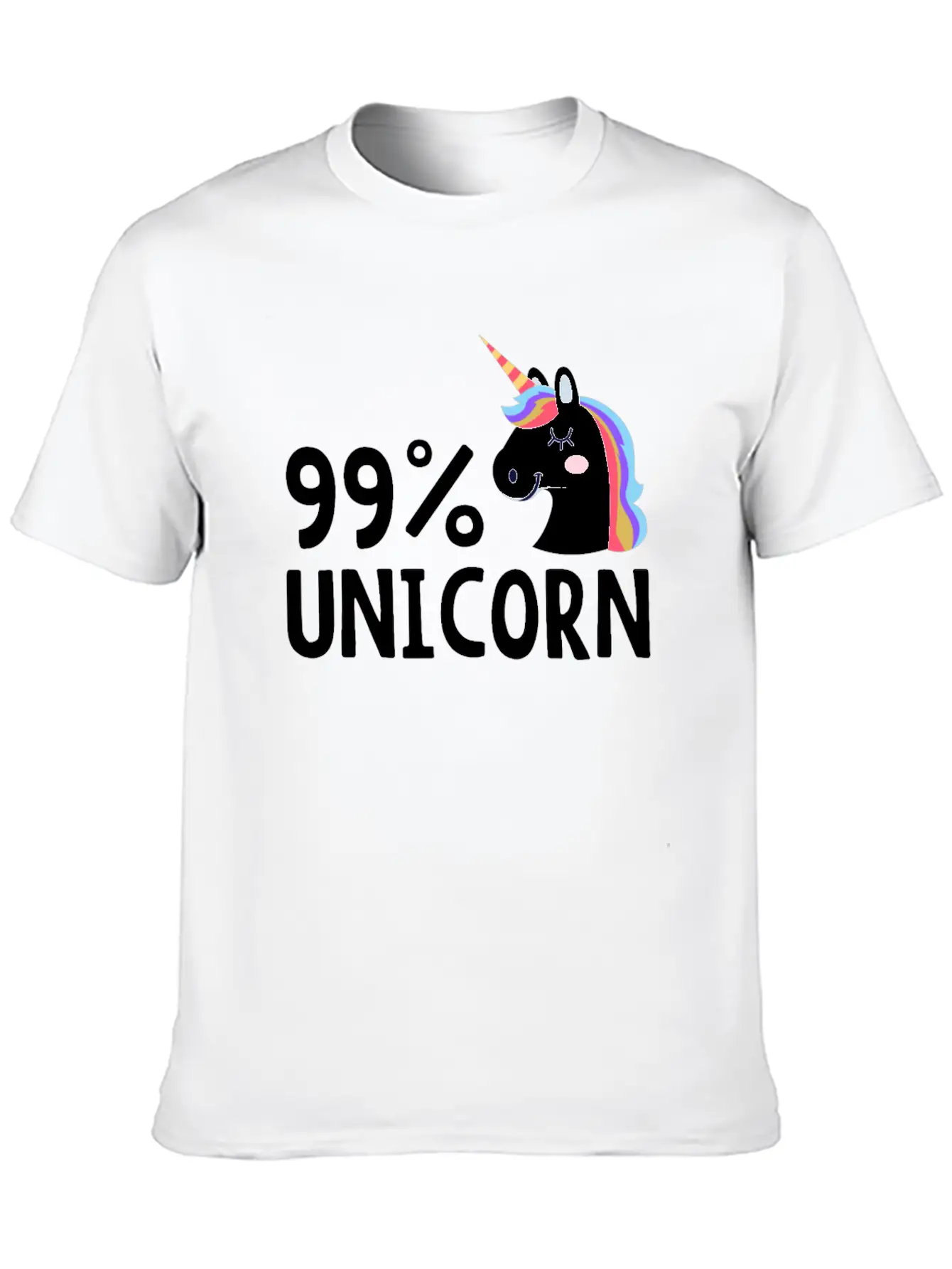 99% Unicorn Unisex Casual T-Shirt ��� Clean Design For Daily Comfort