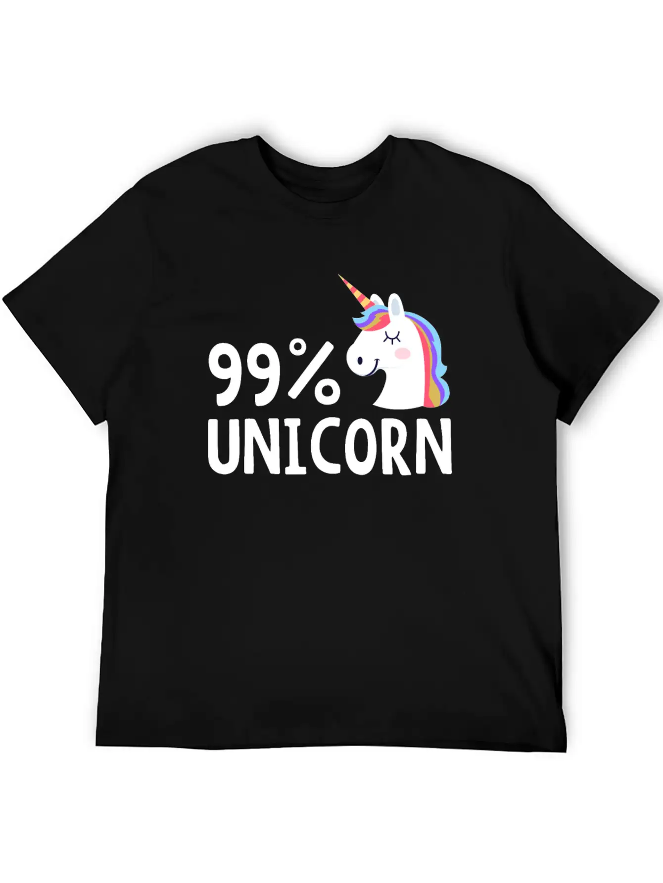 99% Unicorn Unisex Casual T-Shirt ��� Clean Design For Daily Comfort