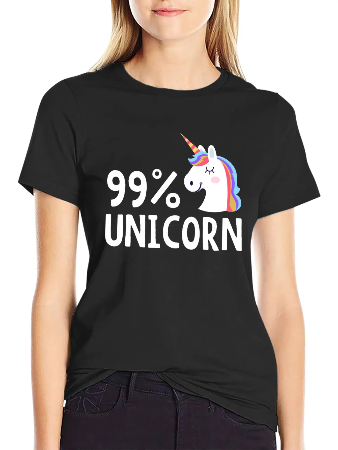 99% Unicorn Unisex Casual T-Shirt ��� Clean Design For Daily Comfort