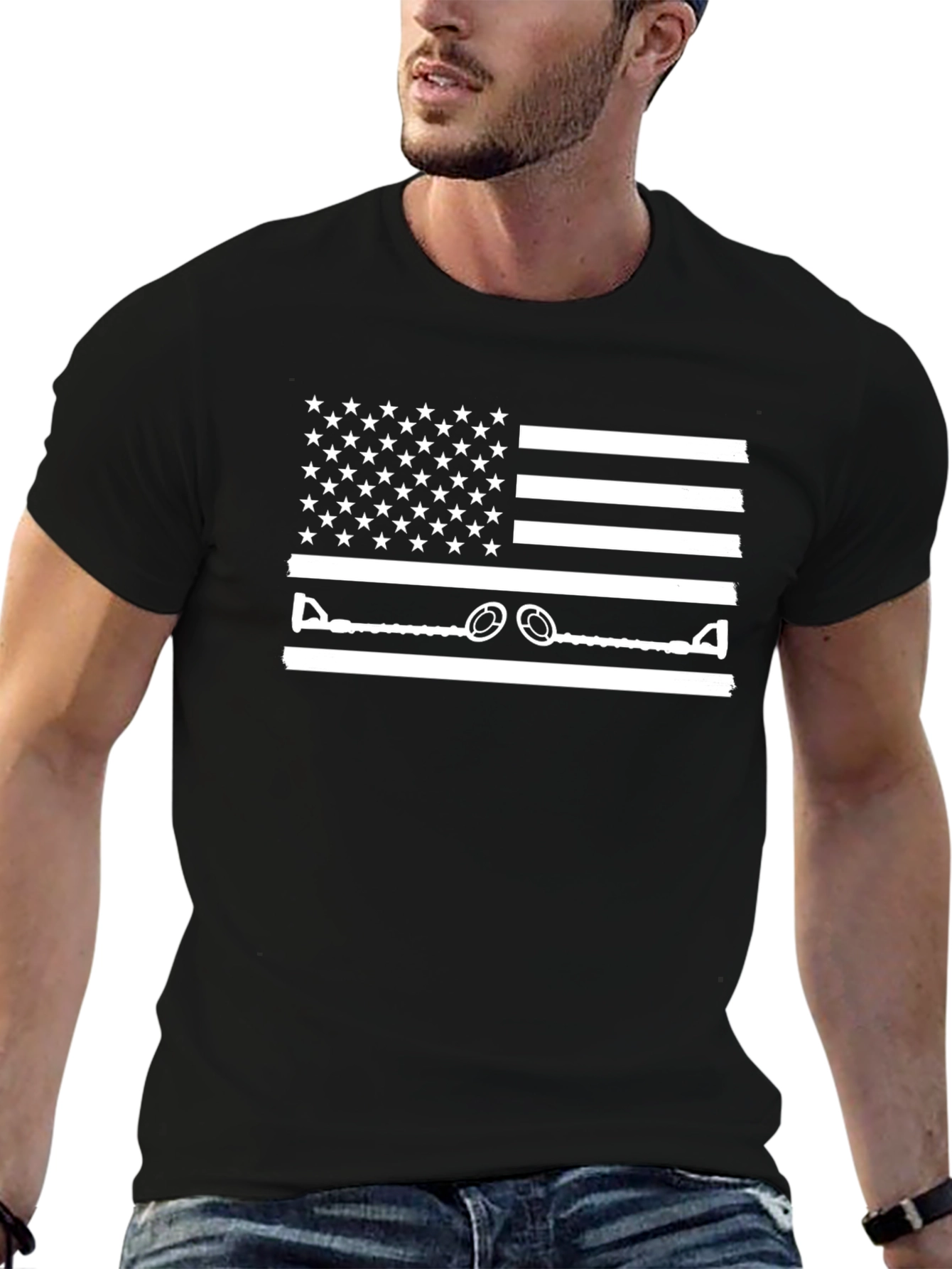 American Flag Metal Detecting T-Shirt