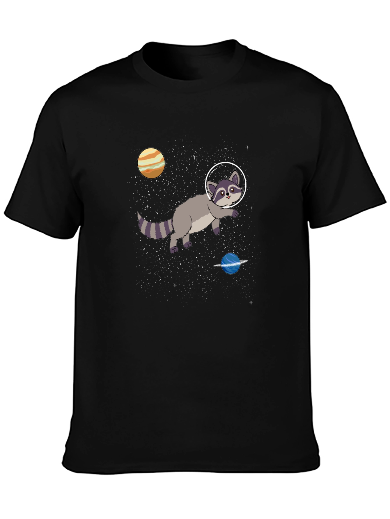 Space Raccoon Graphic T-Shirt - Cosmic Adventures