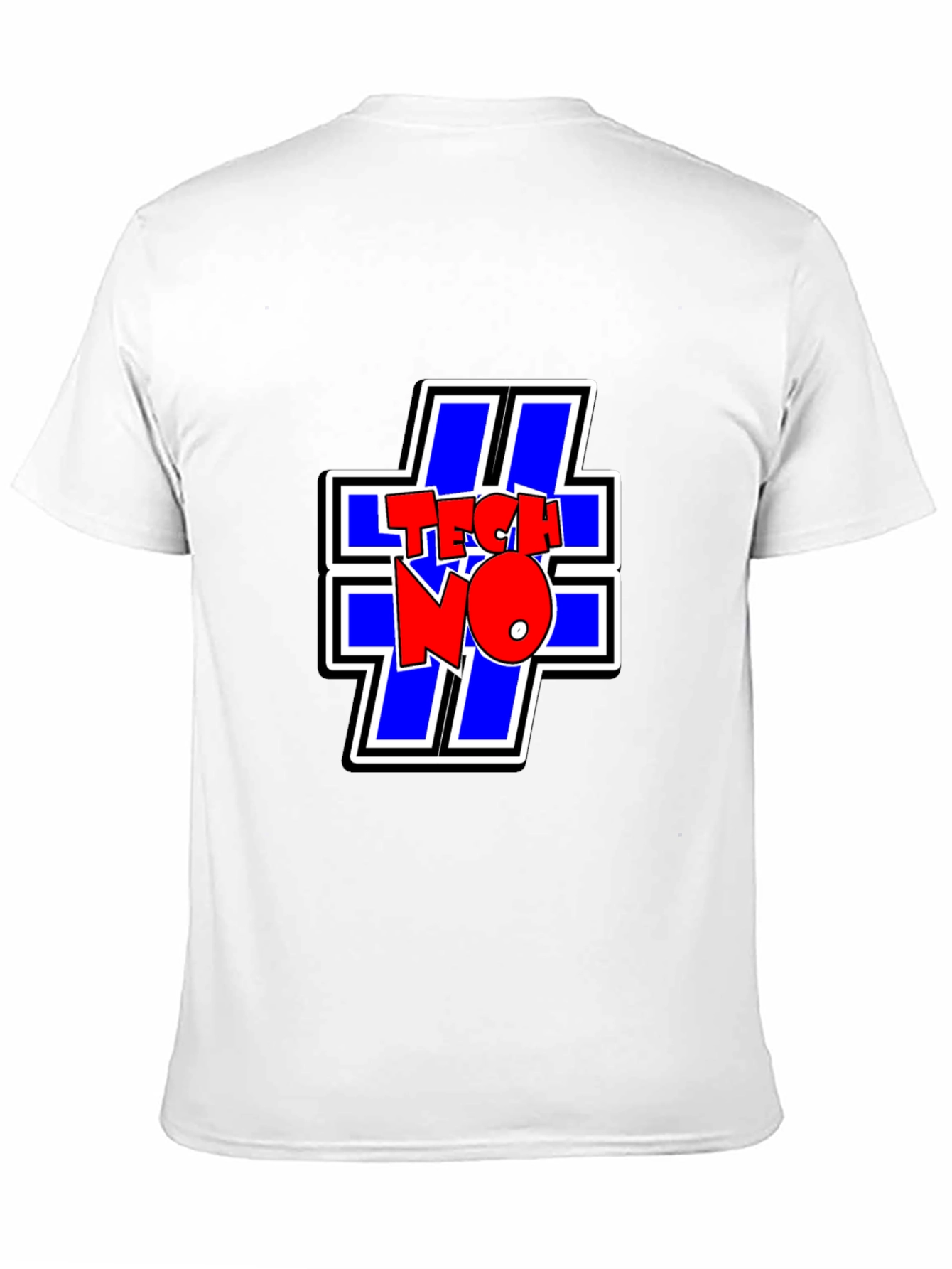 TECHNO Graphic Tee - Cool Black T-Shirt