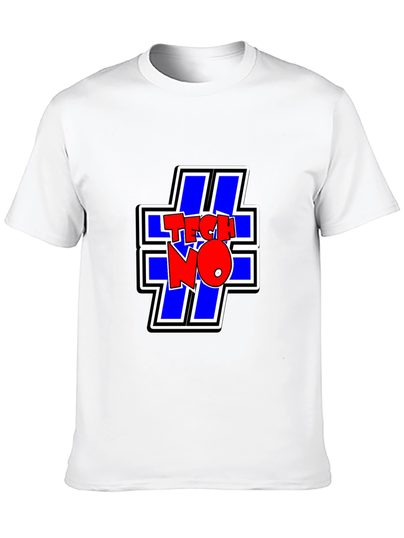 TECHNO Graphic Tee - Cool Black T-Shirt