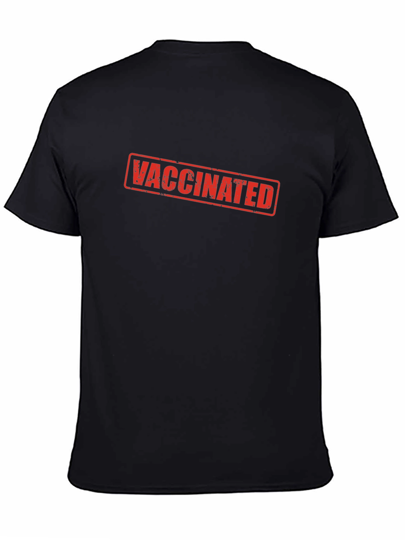 Vaccinated Graphic Tee - Black