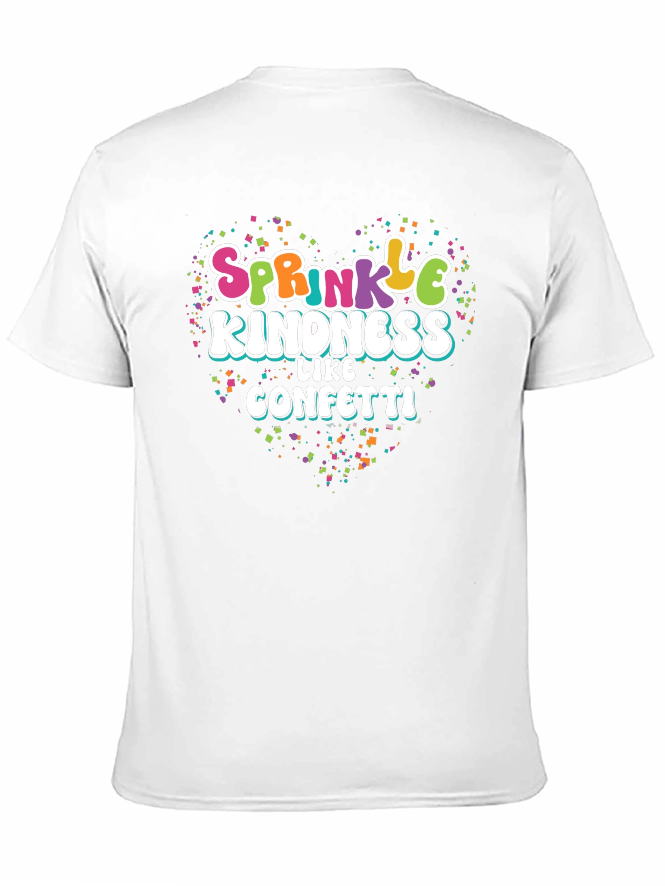 Sprinkle Kindness Like Confetti Black T-Shirt