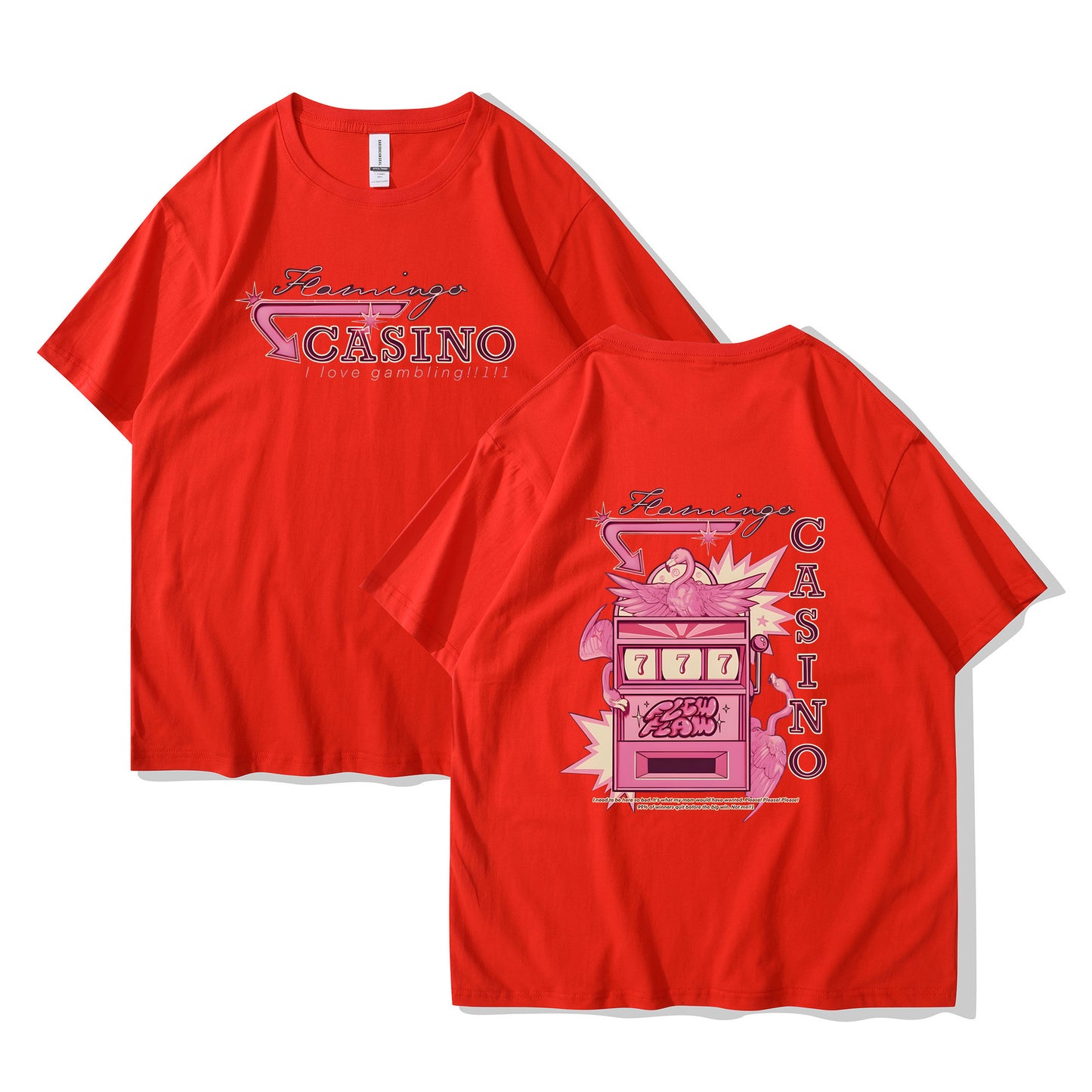 Travis Scotts Trendy CASINO Unisex Loose Hooded T-Shirt