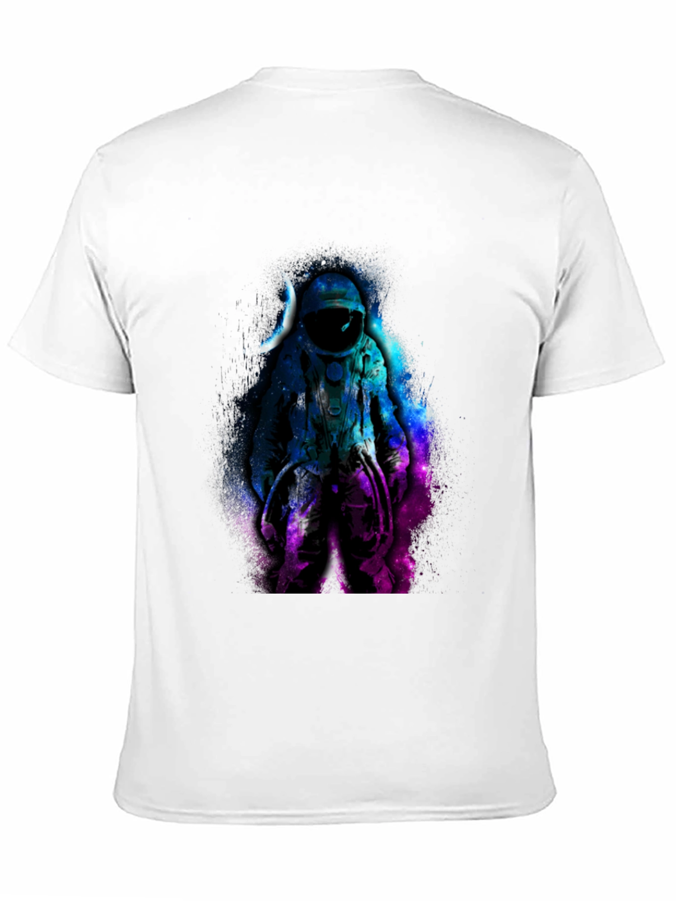 Astronaut Galaxy Graphic Black T-Shirt