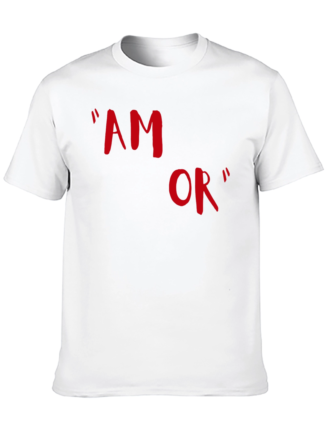 Amor T-Shirt - Stylish Red Graphic Tee