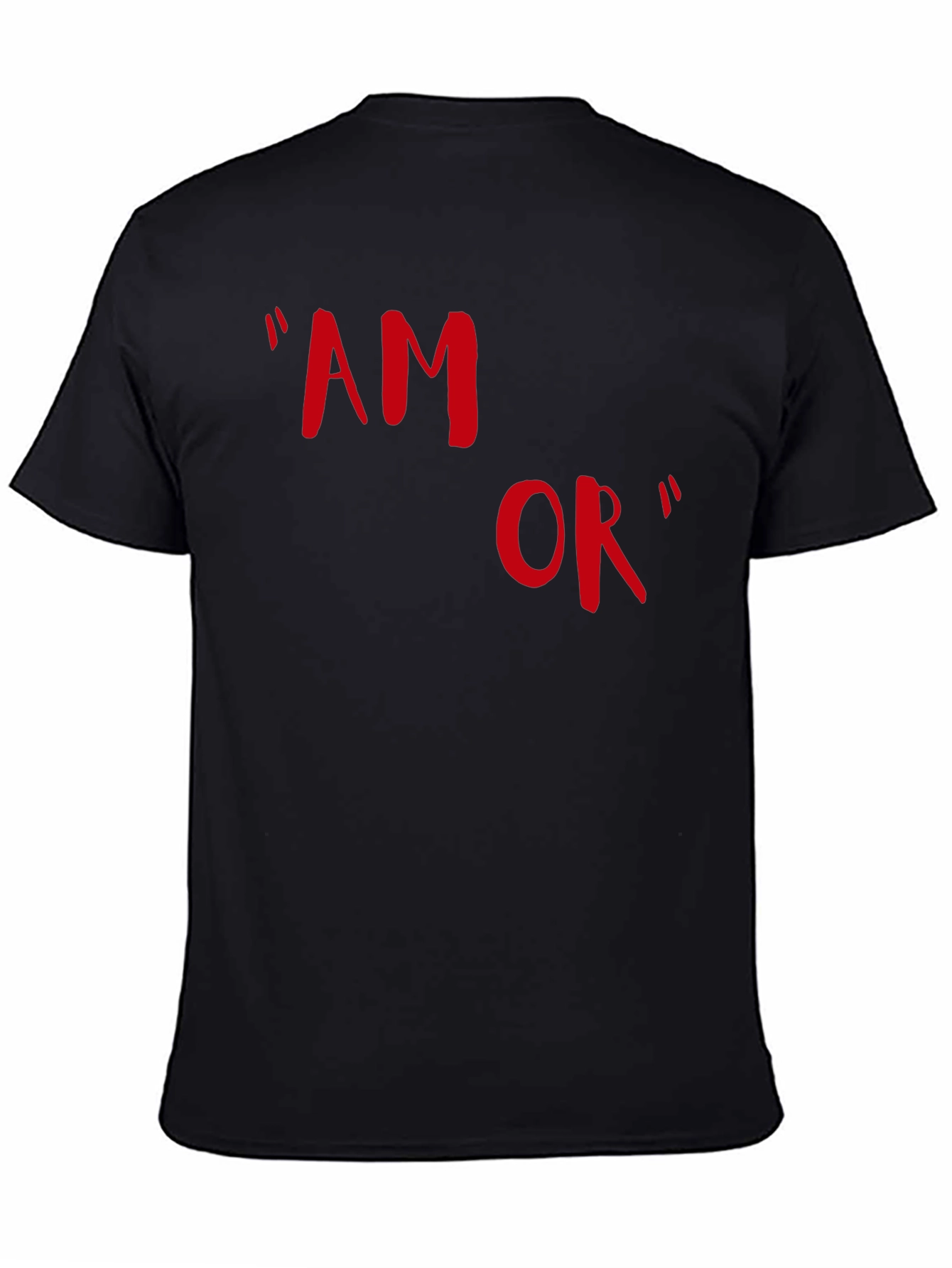 Amor T-Shirt - Stylish Red Graphic Tee