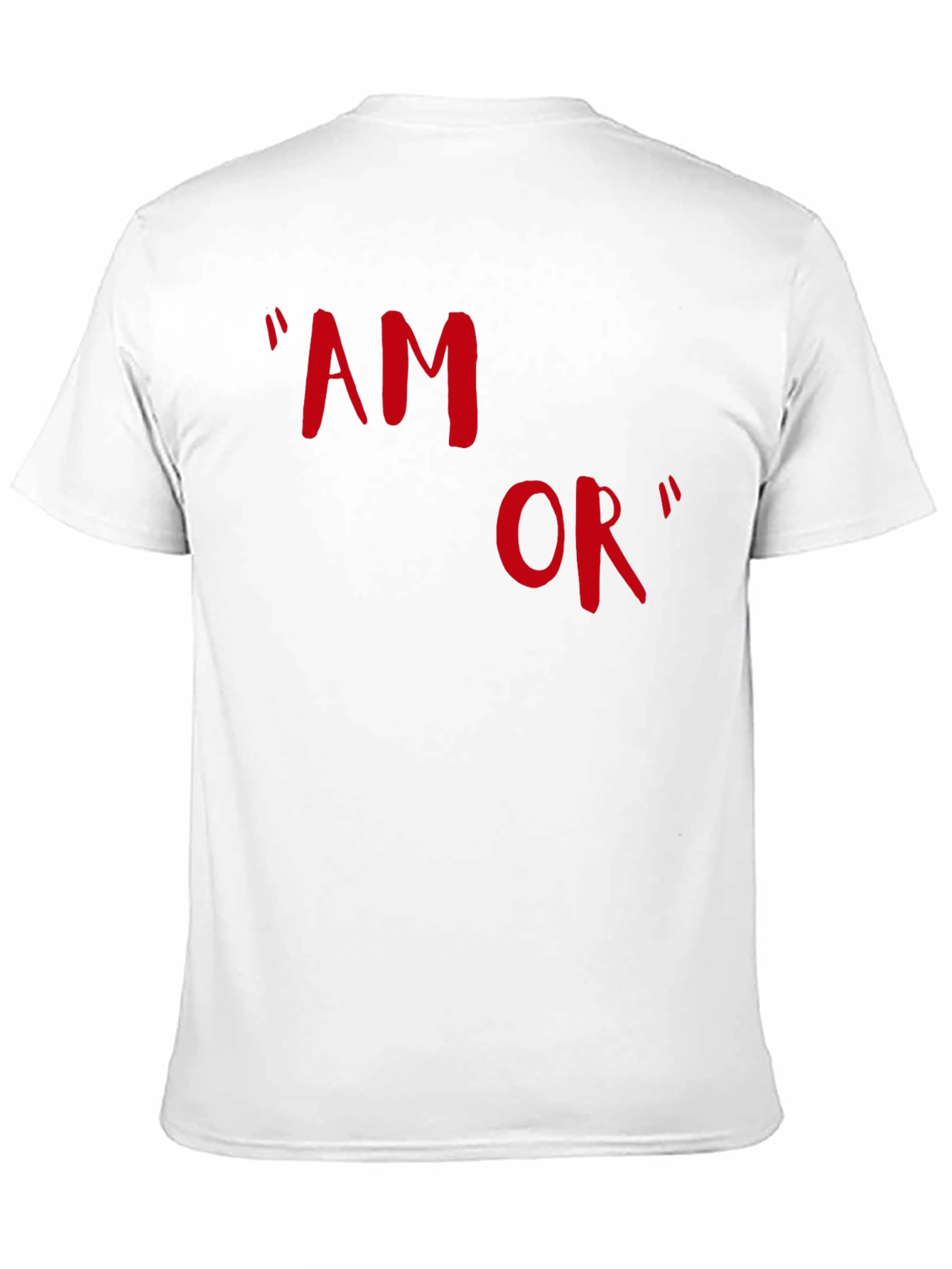 Amor T-Shirt - Stylish Red Graphic Tee