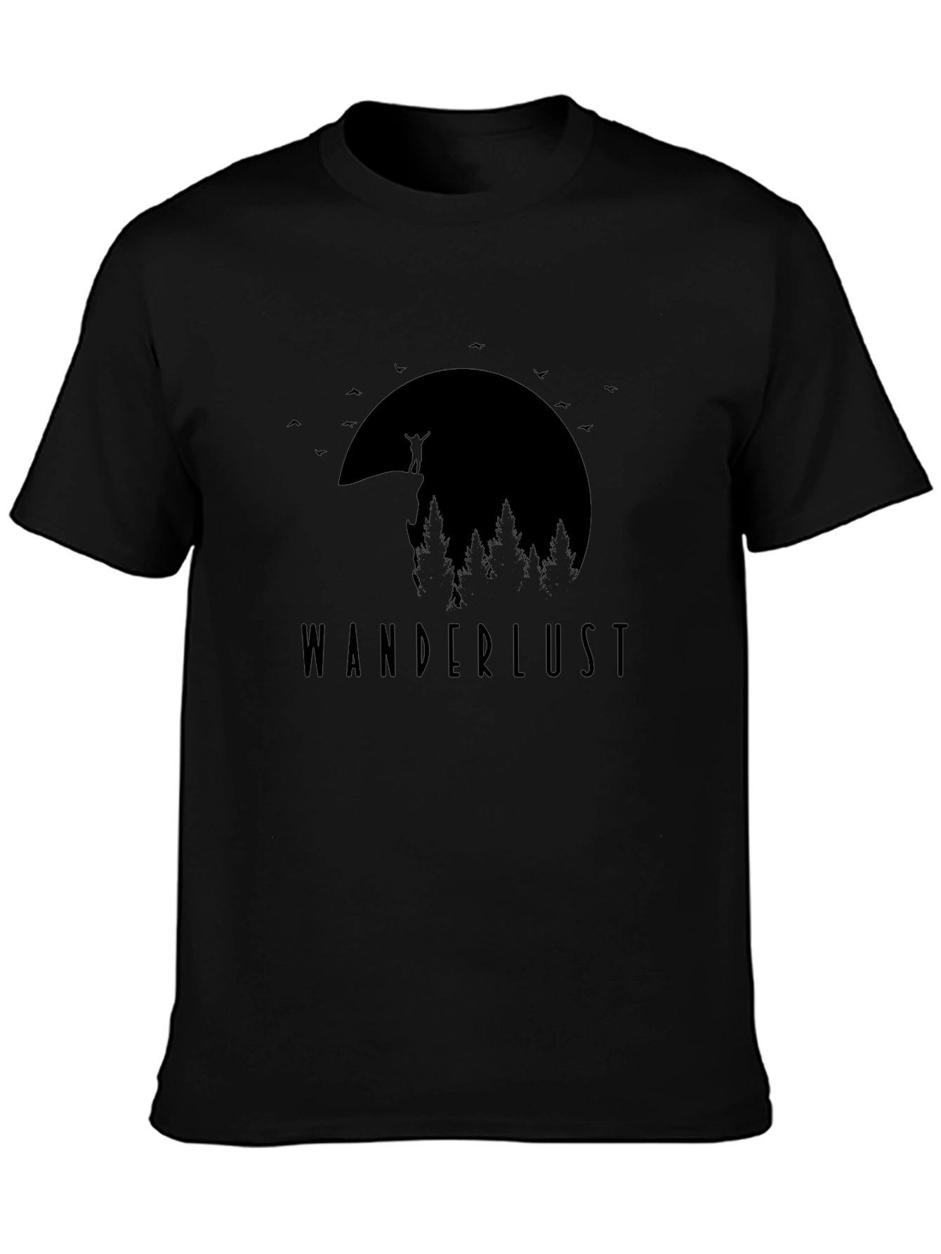 Wanderlust Graphic Tee - Black Unisex T-Shirt