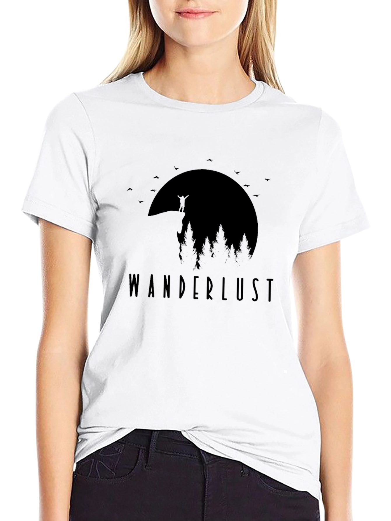 Wanderlust Graphic Tee - Black Unisex T-Shirt