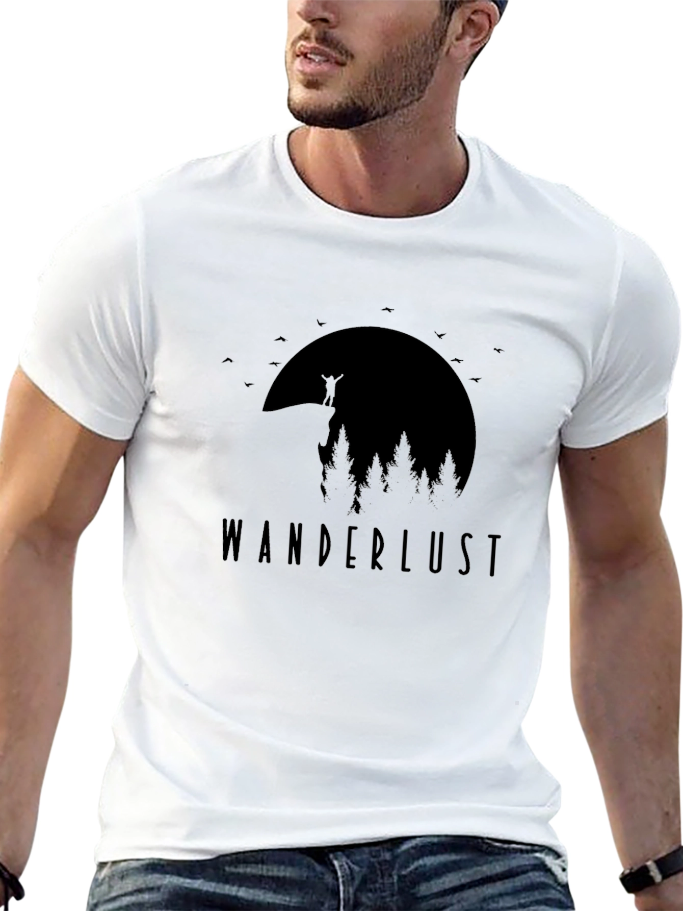 Wanderlust Graphic Tee - Black Unisex T-Shirt