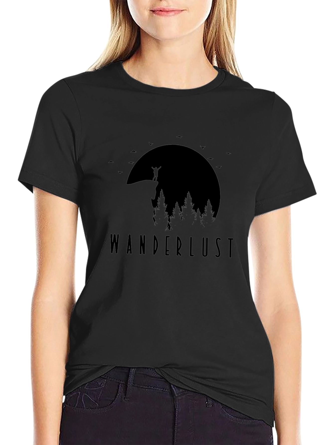 Wanderlust Graphic Tee - Black Unisex T-Shirt