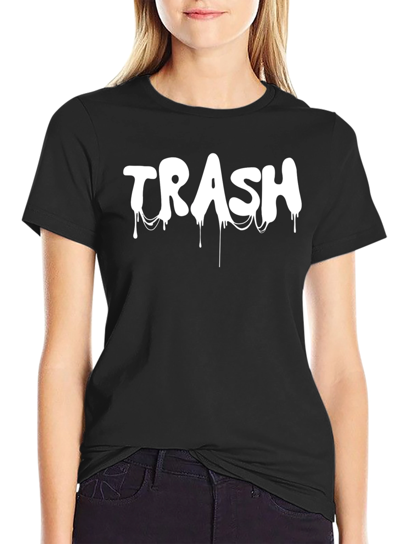 Trash Drip Graphic Tee - Black Unisex T-Shirt