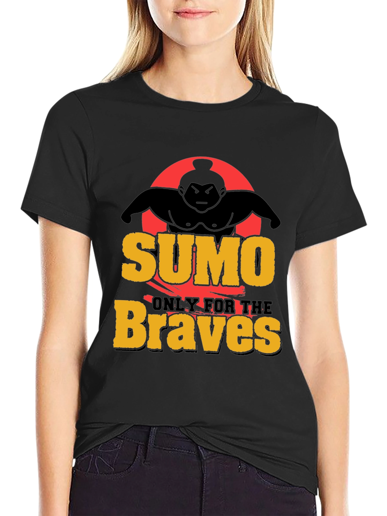 Sumo Braves Graphic Tee - Black