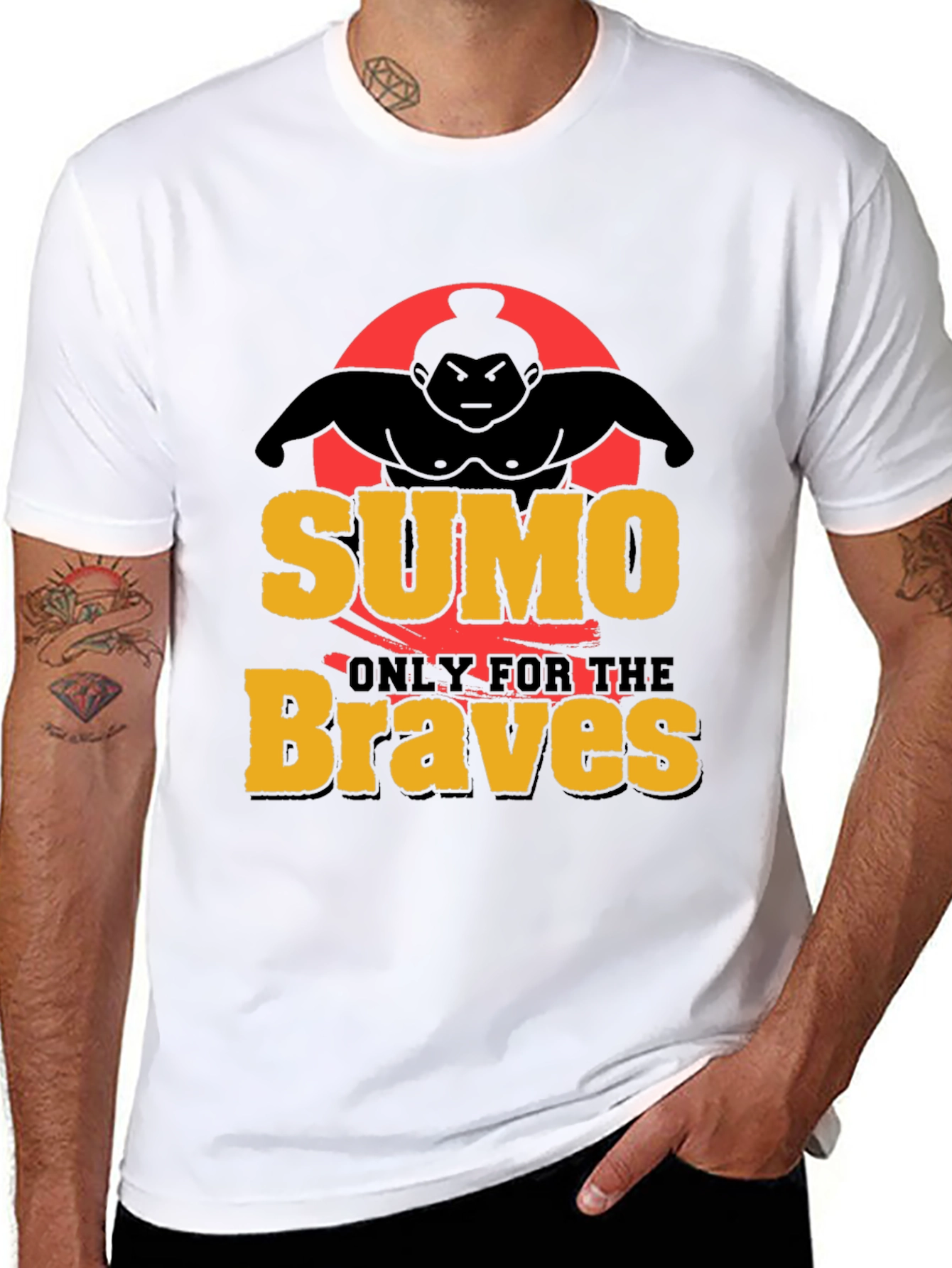 Sumo Braves Graphic Tee - Black