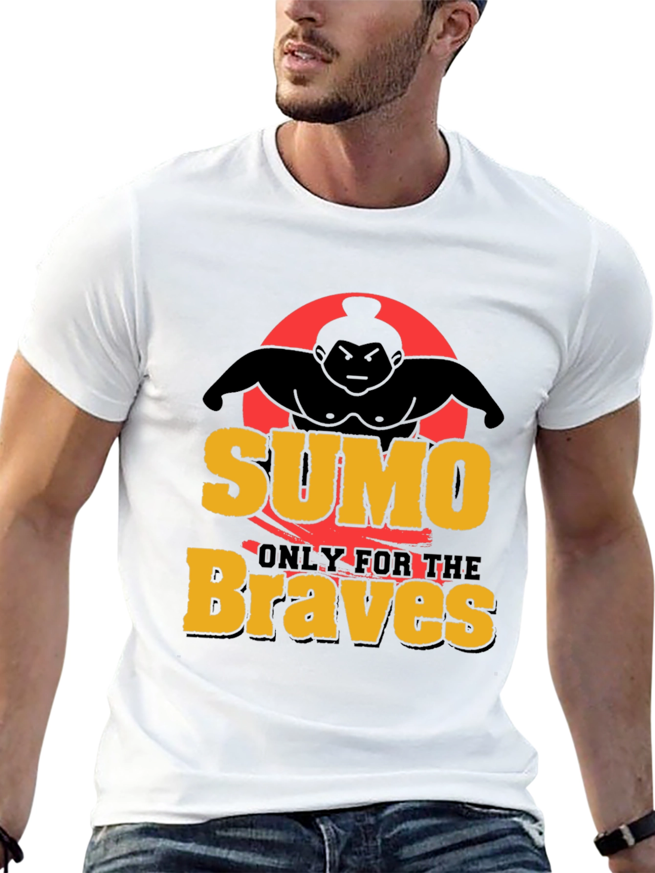 Sumo Braves Graphic Tee - Black