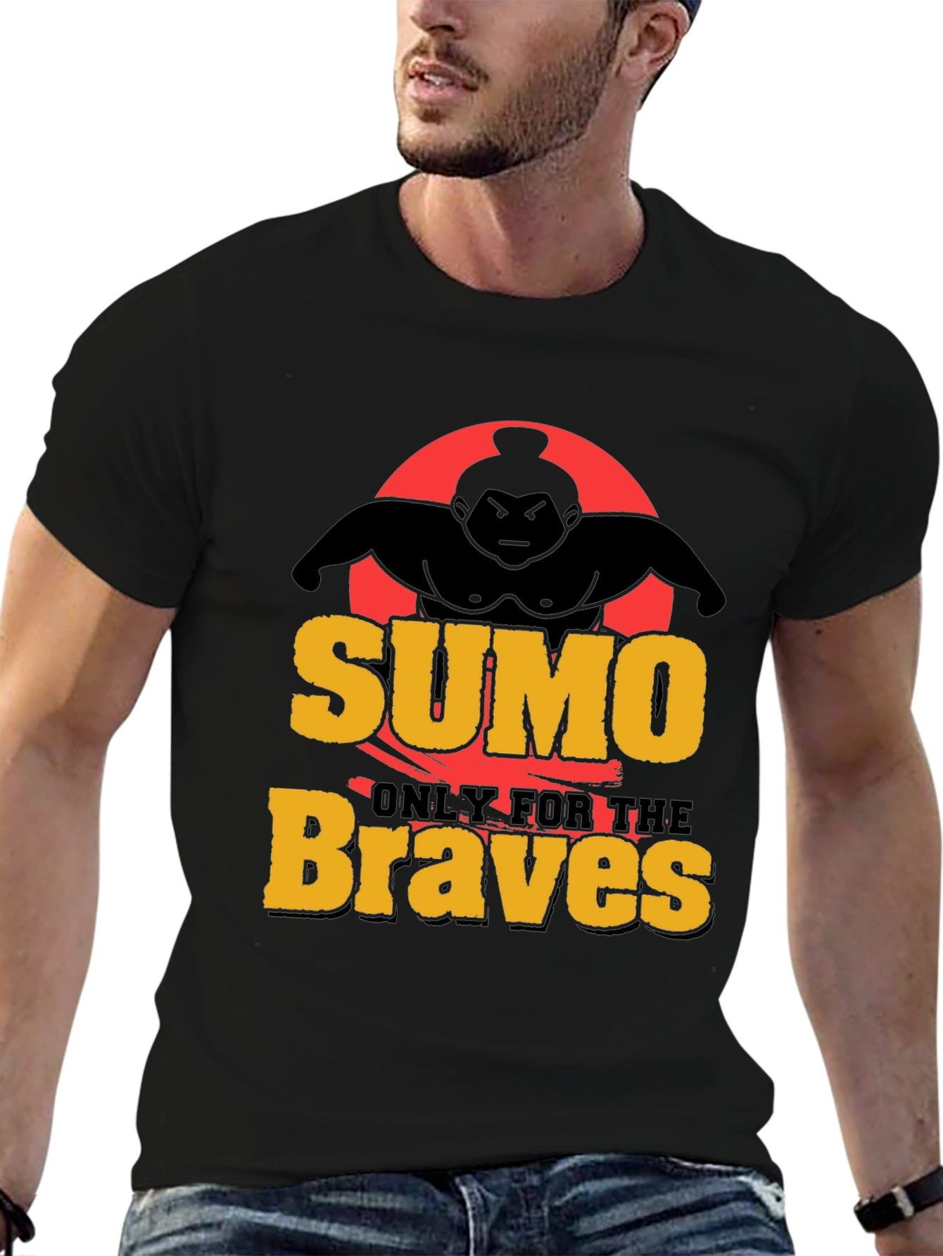 Sumo Braves Graphic Tee - Black