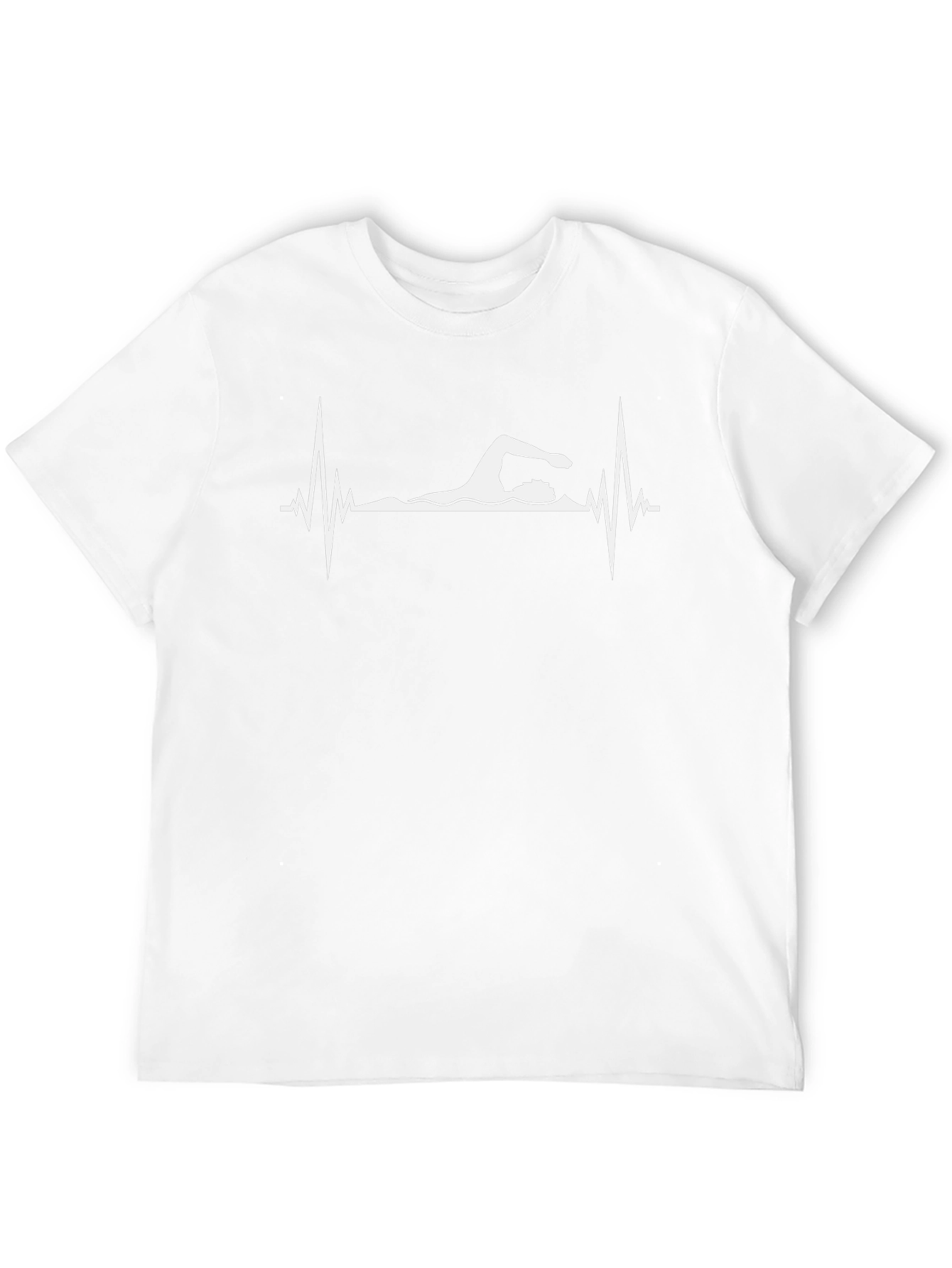 Swimmer Heartbeat Graphic T-Shirt