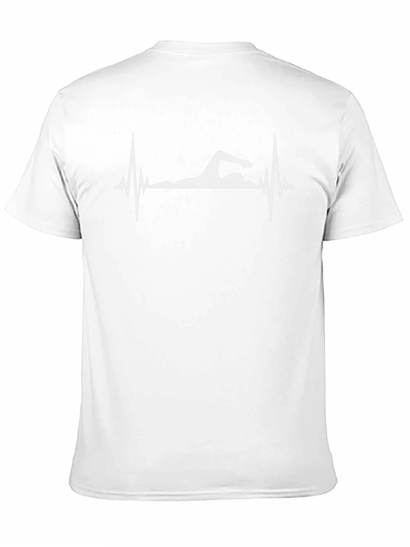 Swimmer Heartbeat Graphic T-Shirt
