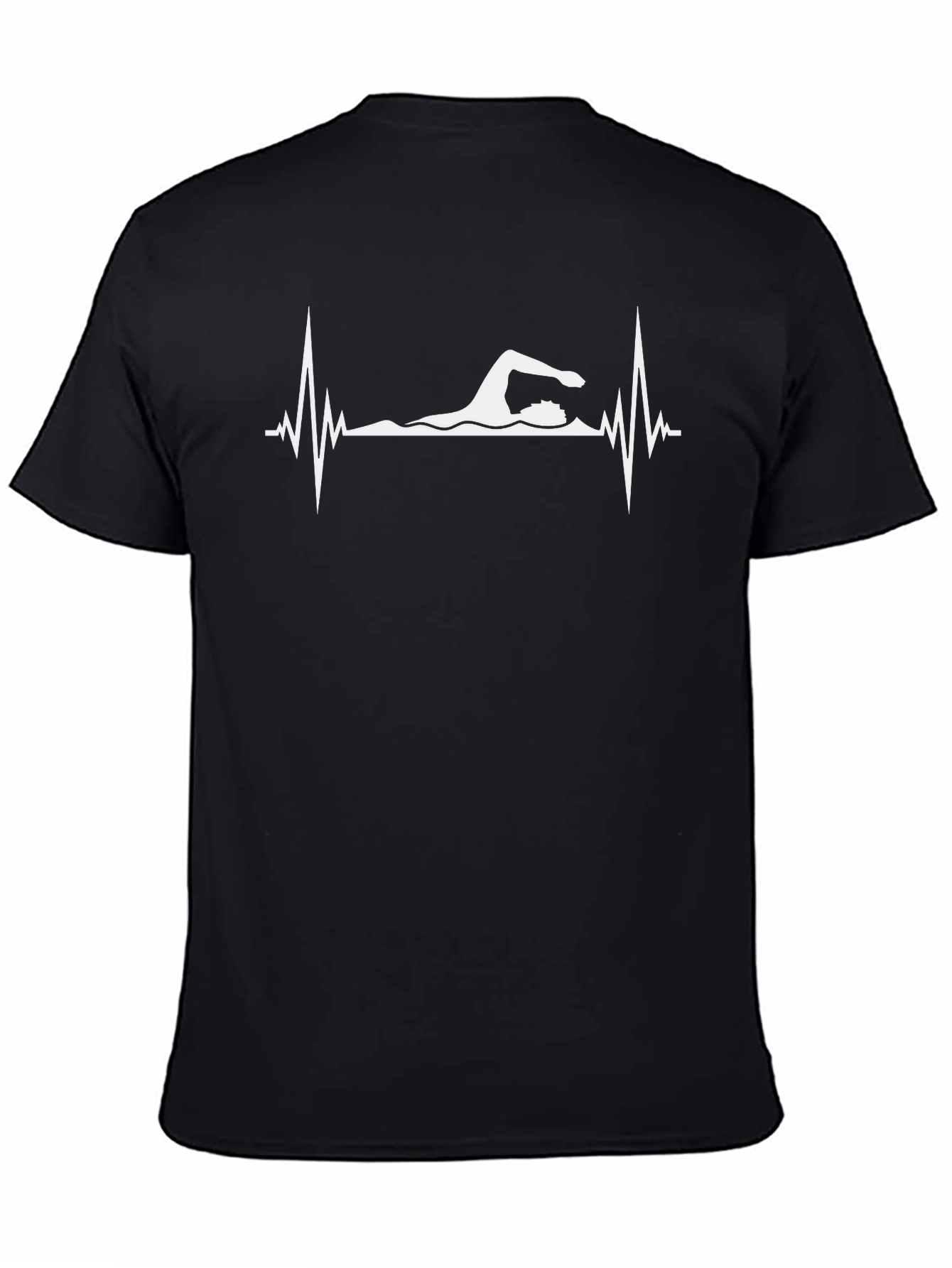 Swimmer Heartbeat Graphic T-Shirt