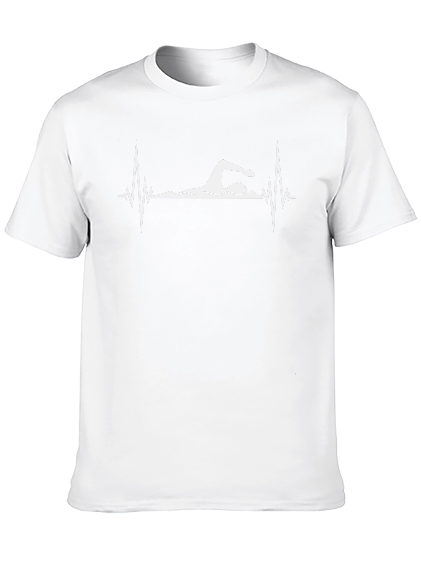 Swimmer Heartbeat Graphic T-Shirt