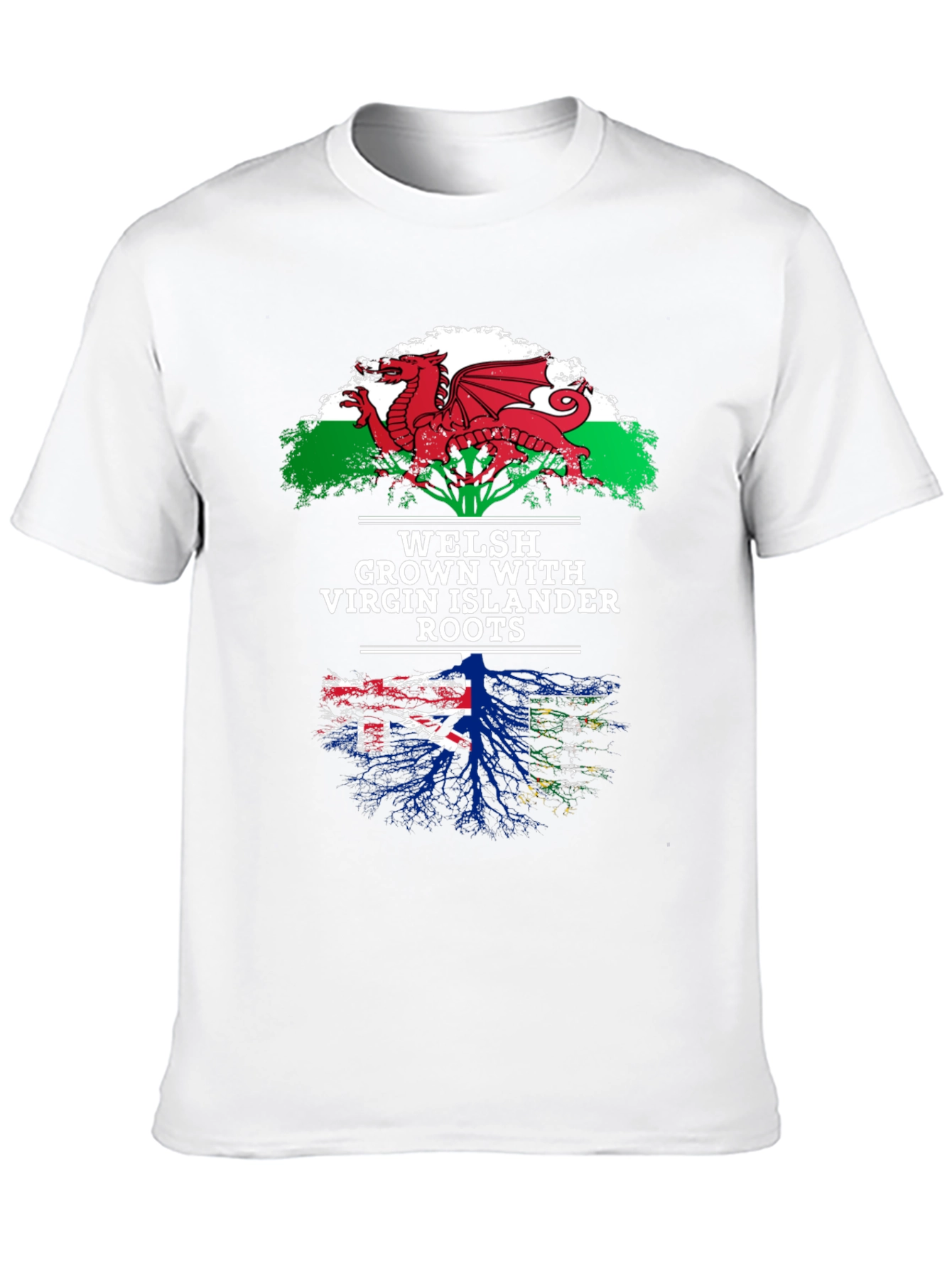 Welsh & Virgin Islander Roots T-Shirt