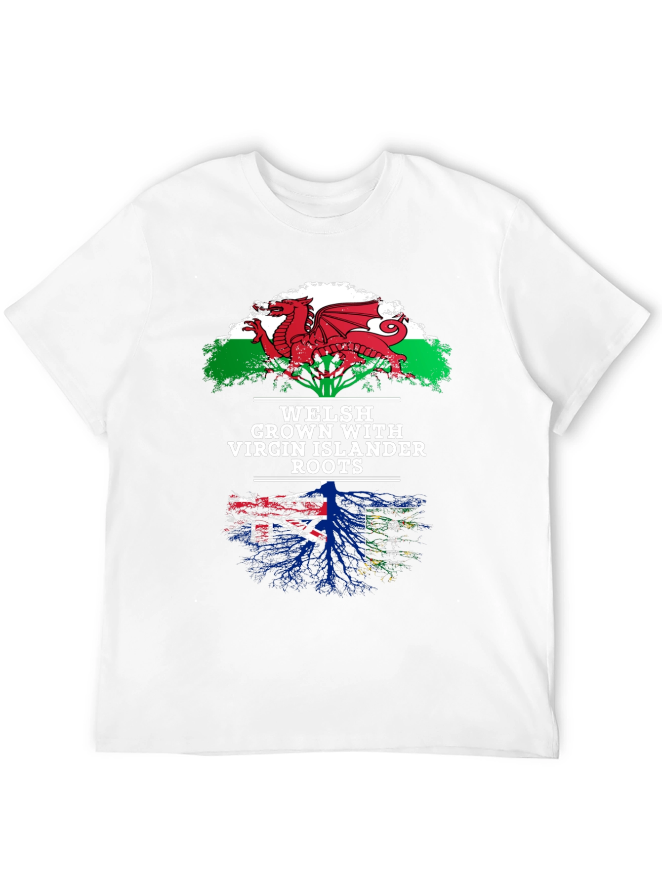 Welsh & Virgin Islander Roots T-Shirt
