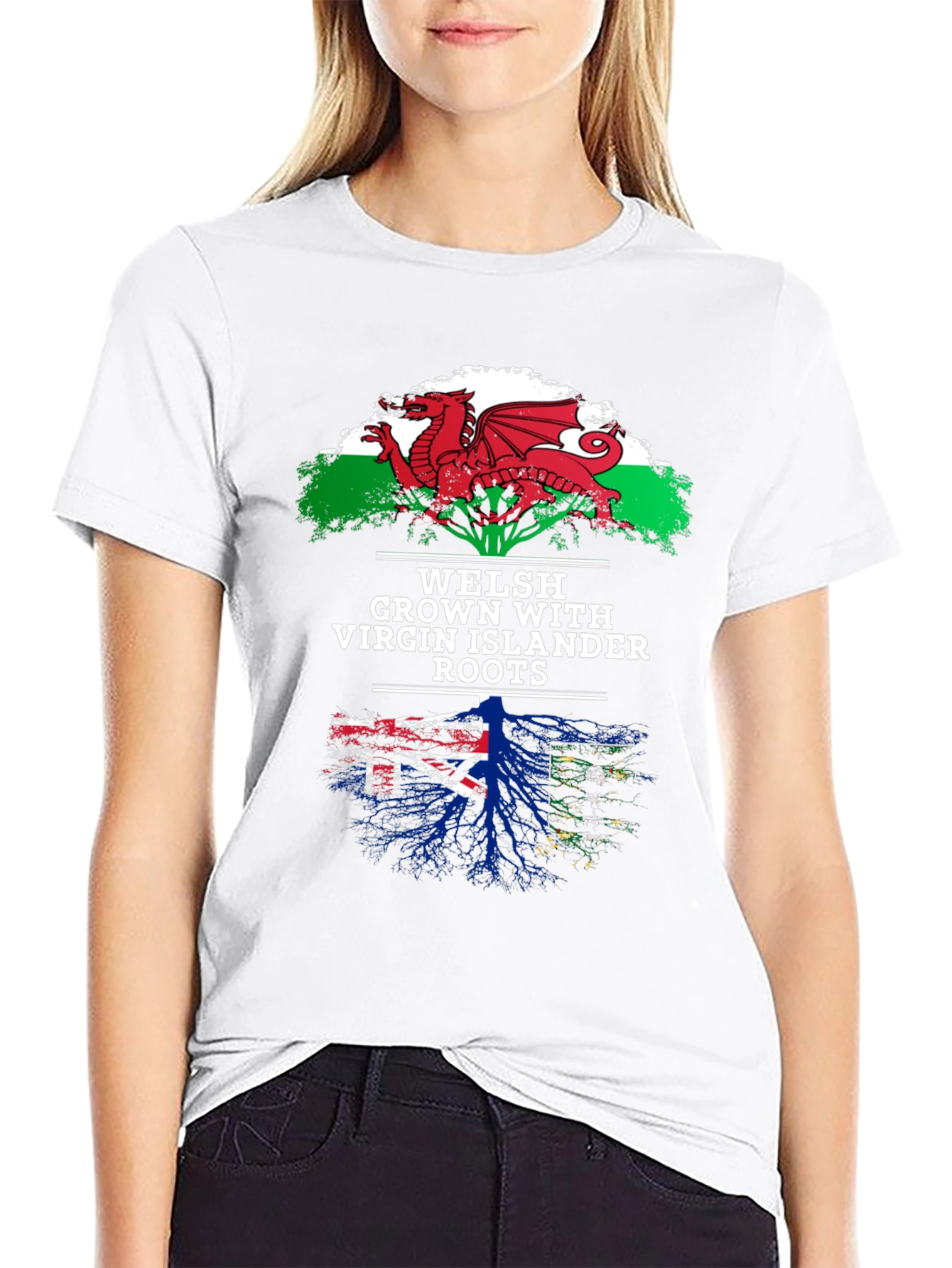 Welsh & Virgin Islander Roots T-Shirt