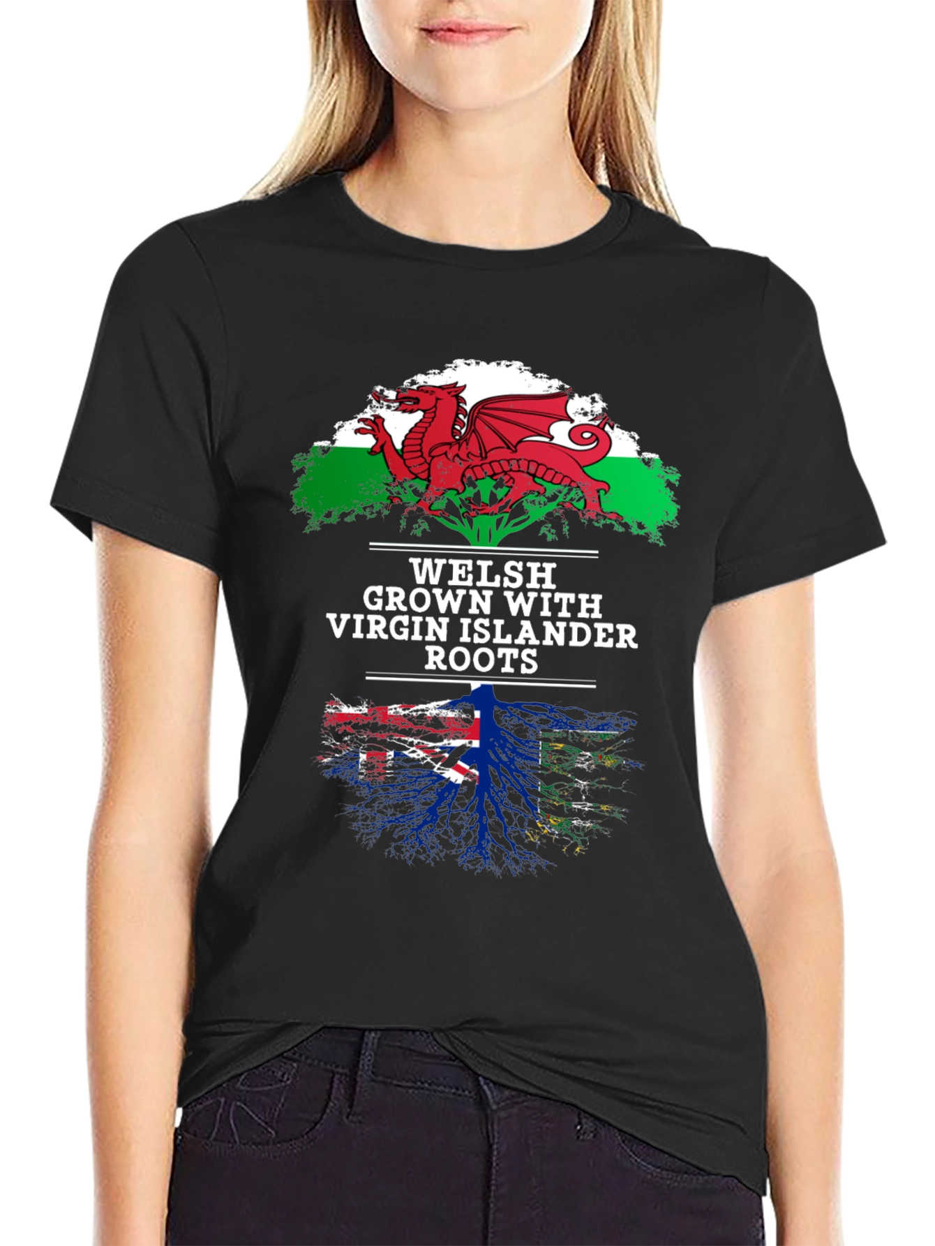Welsh & Virgin Islander Roots T-Shirt