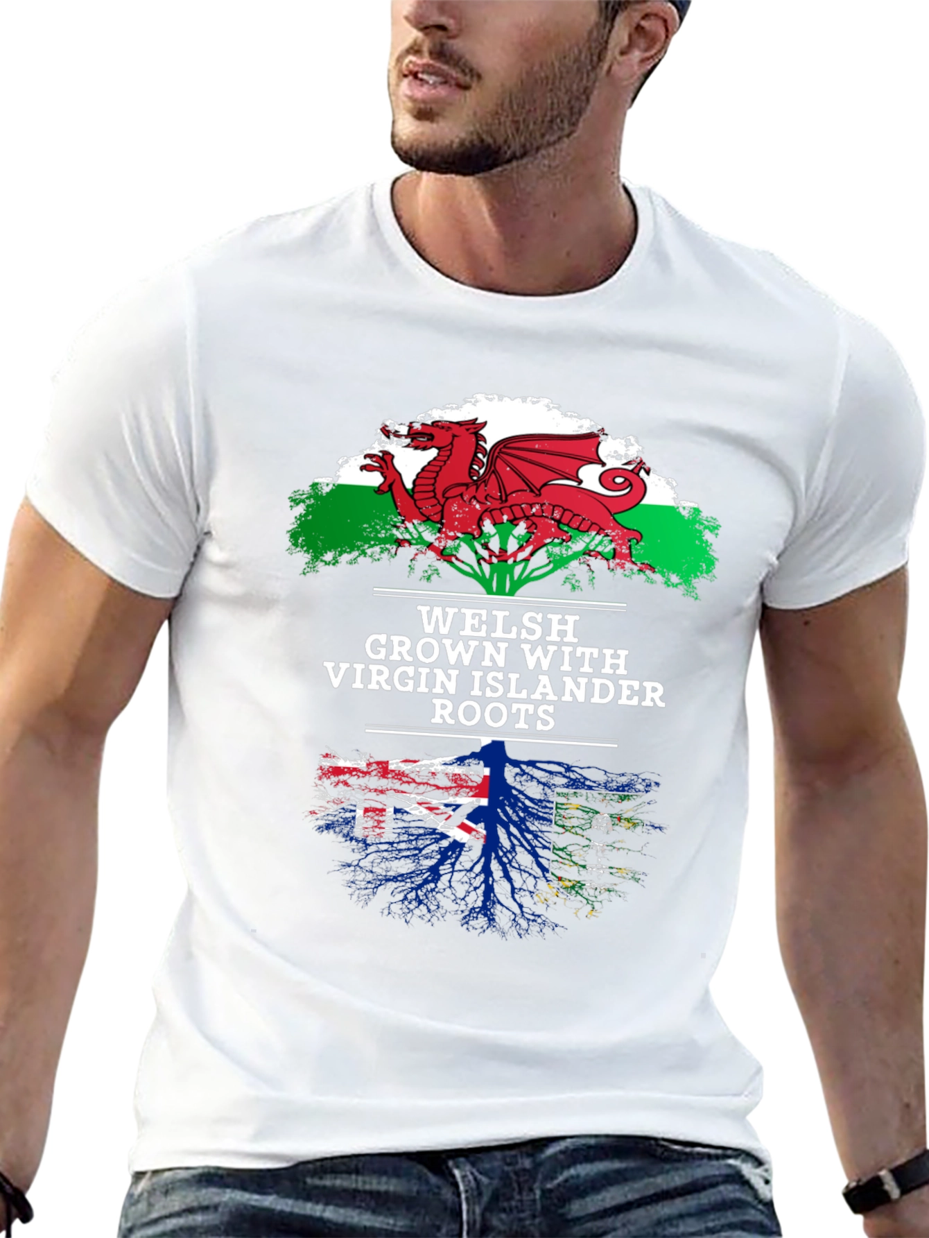 Welsh & Virgin Islander Roots T-Shirt