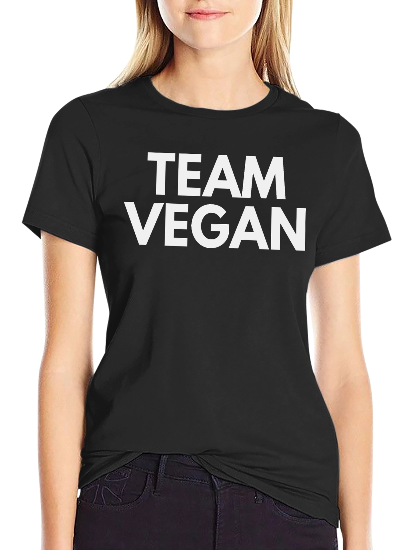 Team Vegan Black T-Shirt