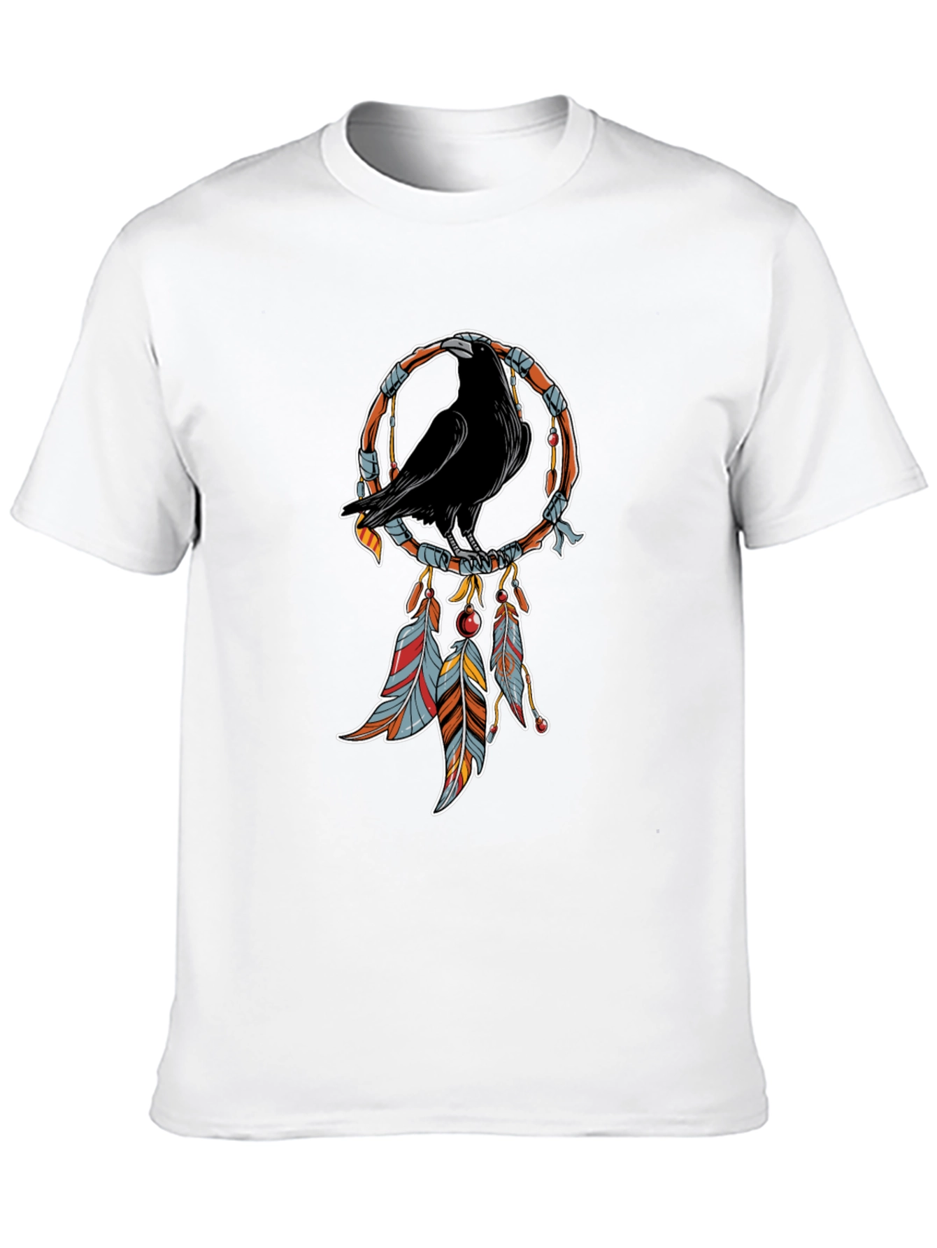 Raven Dreamcatcher T-Shirt - Black Graphic Tee