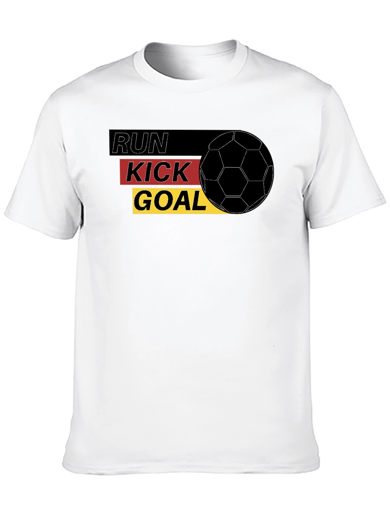 Run Kick Goal Soccer Tee