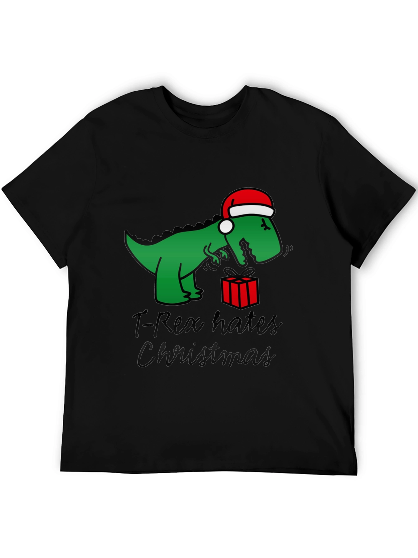 T-Rex Hates Christmas Graphic Tee