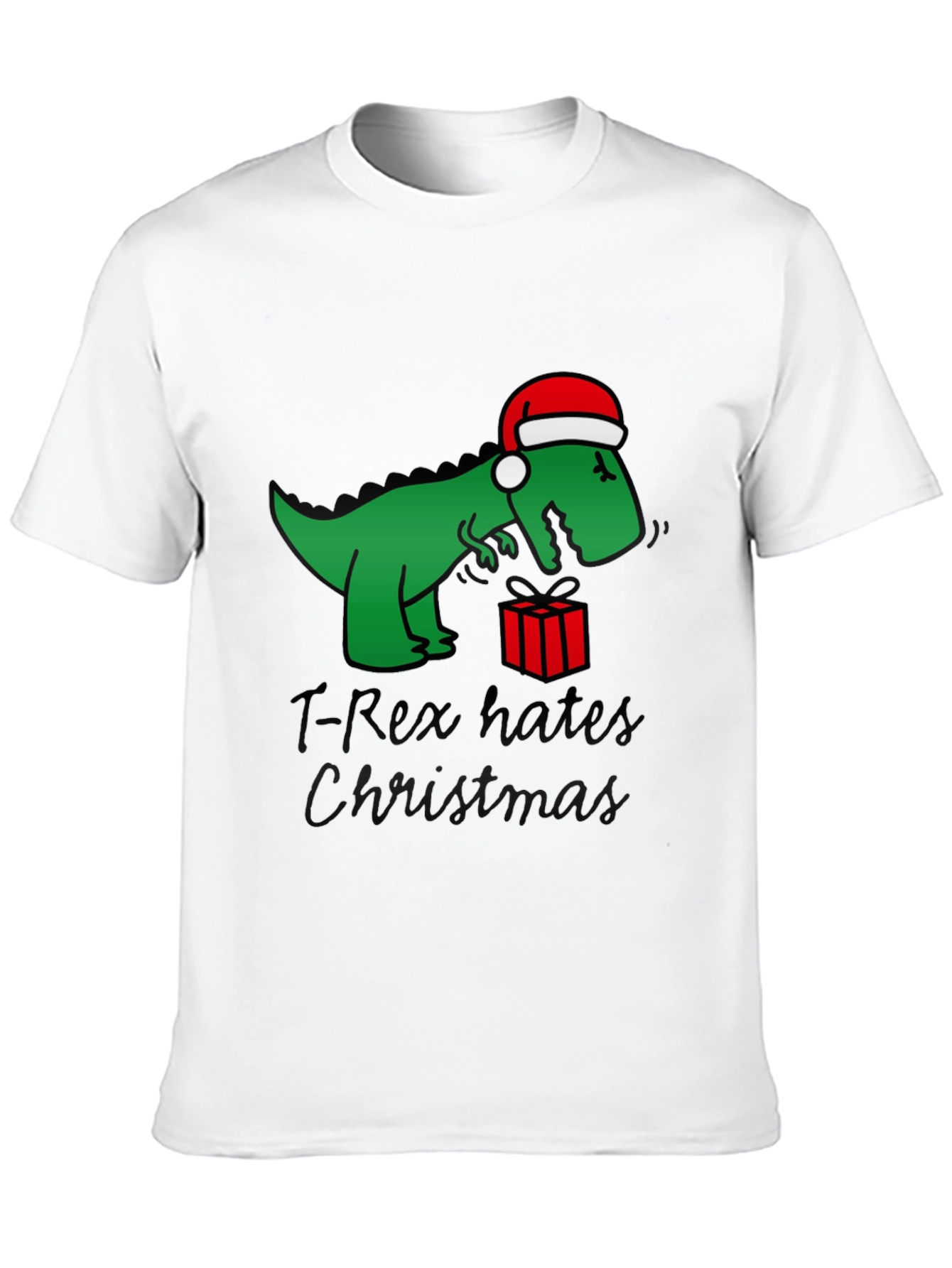 T-Rex Hates Christmas Graphic Tee