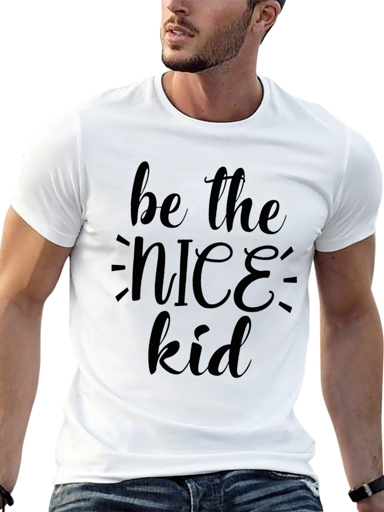 Be the Nice Kid Black Graphic Tee